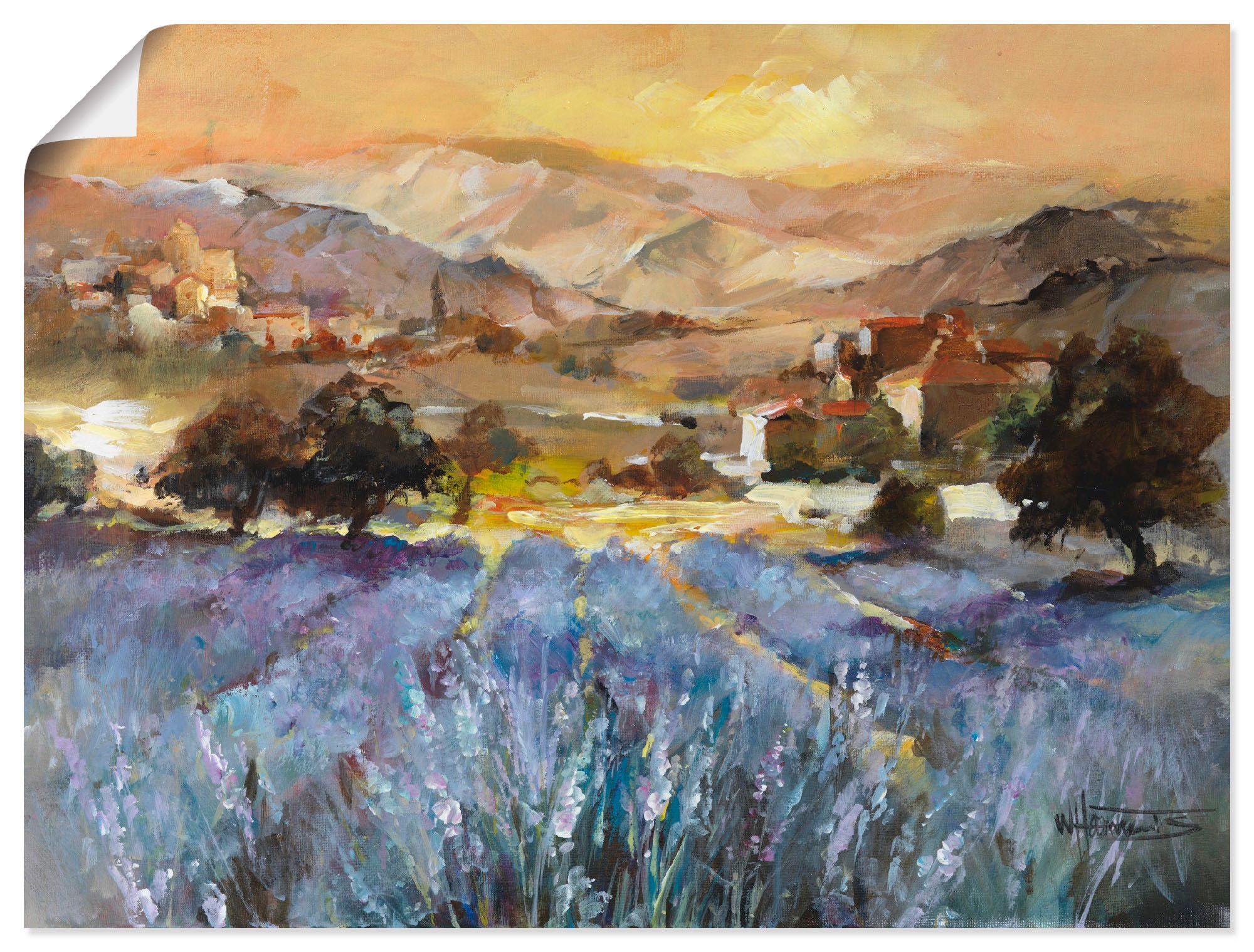 Image of Artland Wandbild »Toskana Romantic I«, Europa, (1 St.), in vielen Grössen & Produktarten -Leinwandbild, Poster, Wandaufkleber / Wandtattoo auch für Badezimmer geeignet bei Ackermann Versand Schweiz