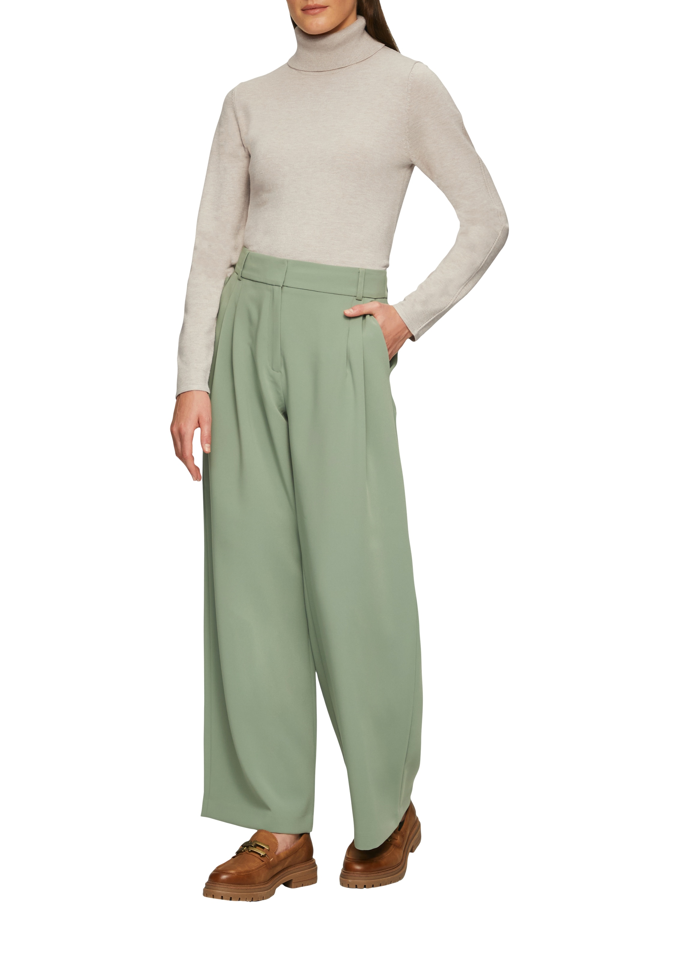 s.Oliver BLACK LABEL Pull à col roulé mit Rippbündchen