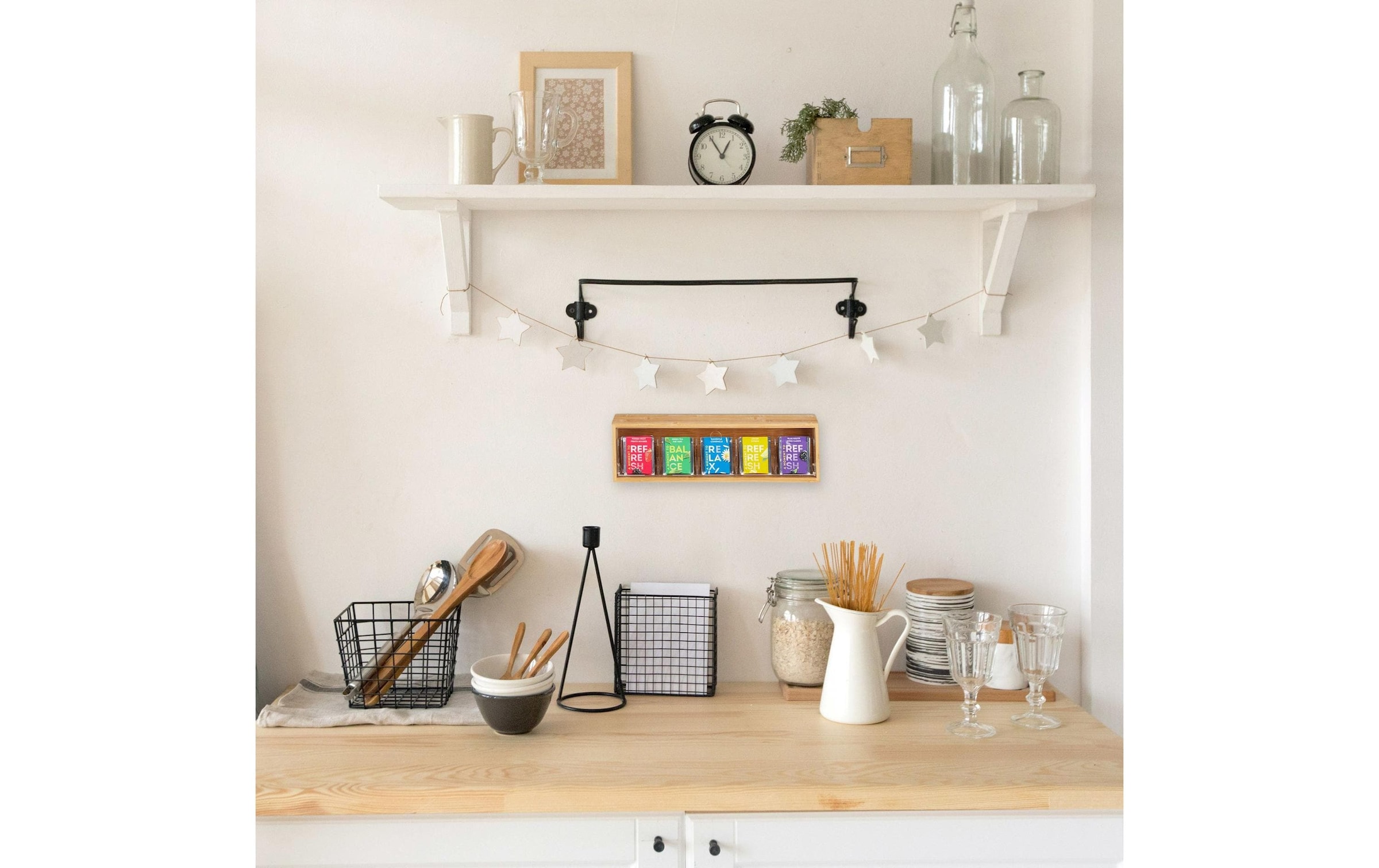 relaxdays Teebox »Braun« 1 Stk. tlg. Holzart: Bambus (China)