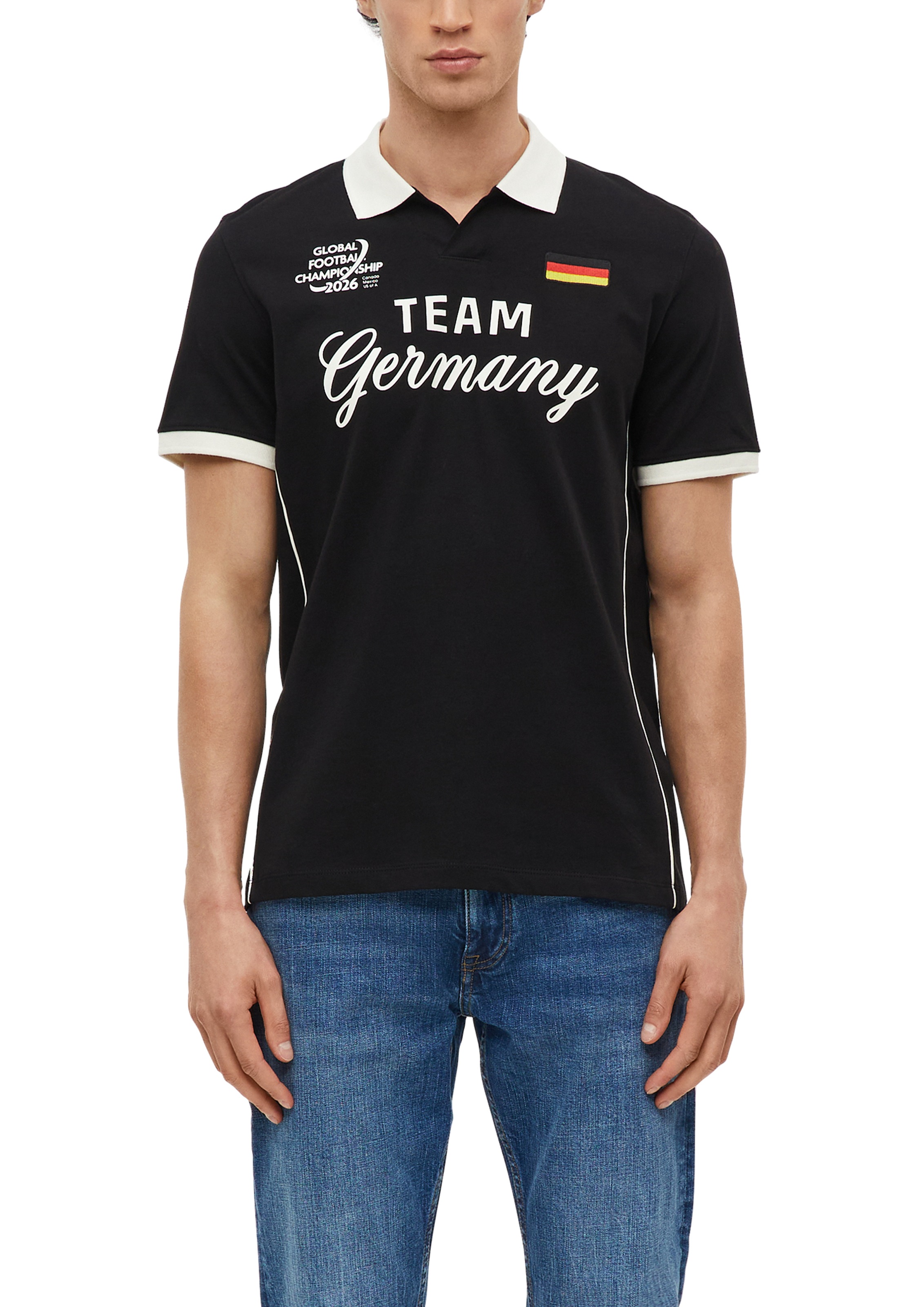 Image of s.Oliver Poloshirt Sommershirt - WM 2026 - mit GERMANY-Print