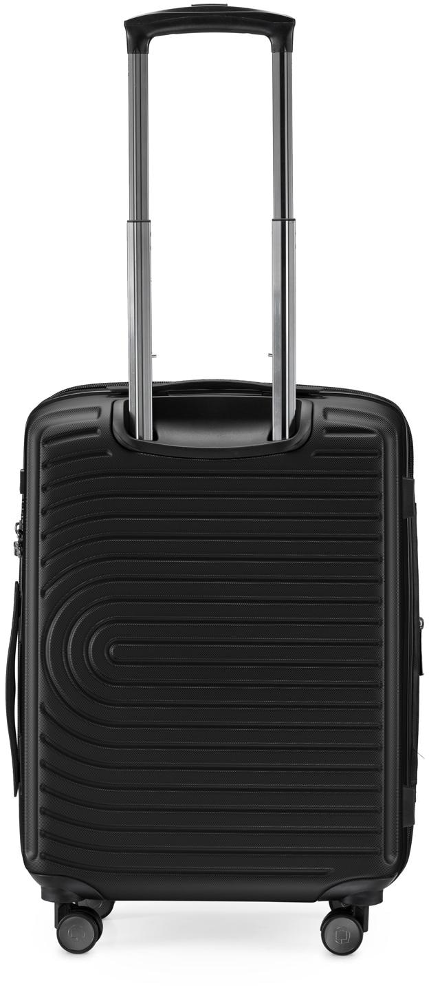 Hauptstadtkoffer Hartschalen-Trolley »Mitte, schwarz, 55 cm«, 4 Rollen, Hartschalen-Koffer Handgepäck-Koffer TSA Schloss Volumenerweiterung
