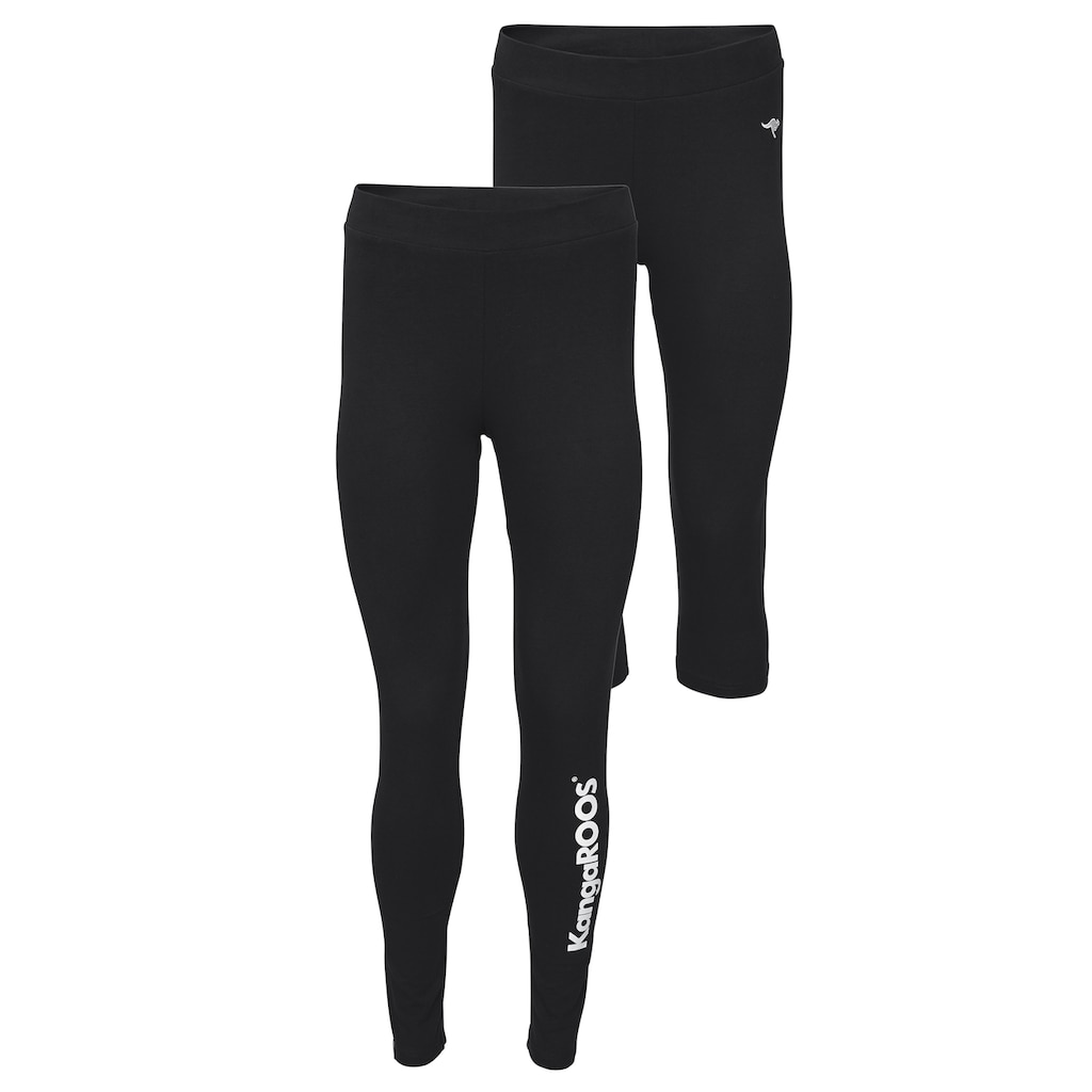 KangaROOS Leggings »Doppelpack«, (Packung, 2 tlg., 2er-Pack), Grosse Grössen