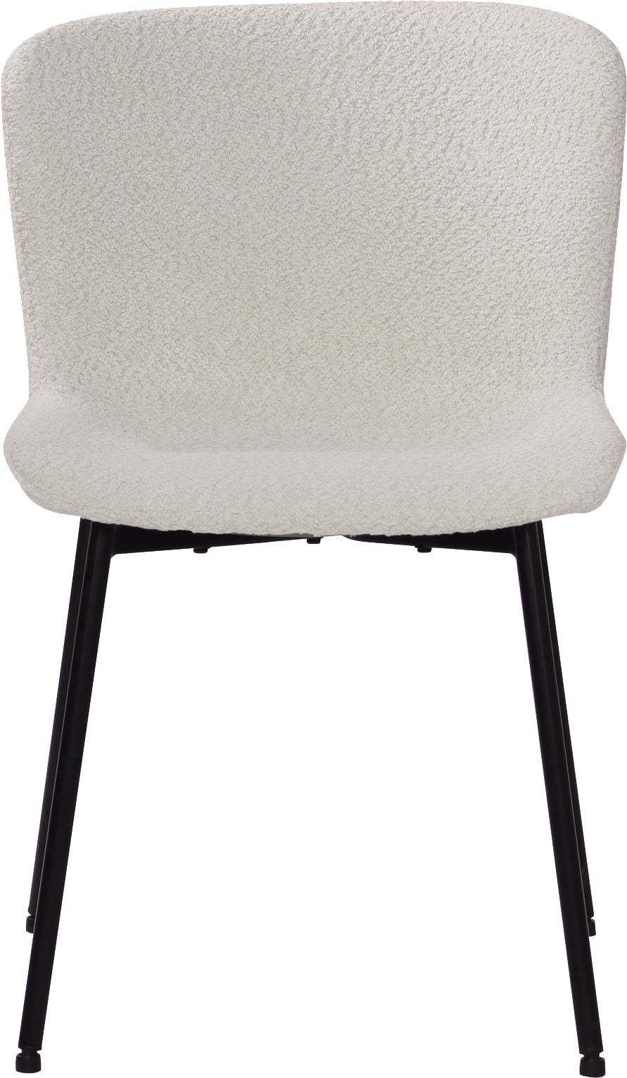 SIT 4-Fussstuhl »Manila 2er-Set Bouclé Esszimmerstühle mit Metallgestell skandinavisch« (Set) 2 Stk.Öko-Tex Bouclé-Bezug & schwarze Metallbeine im Scandi-Look