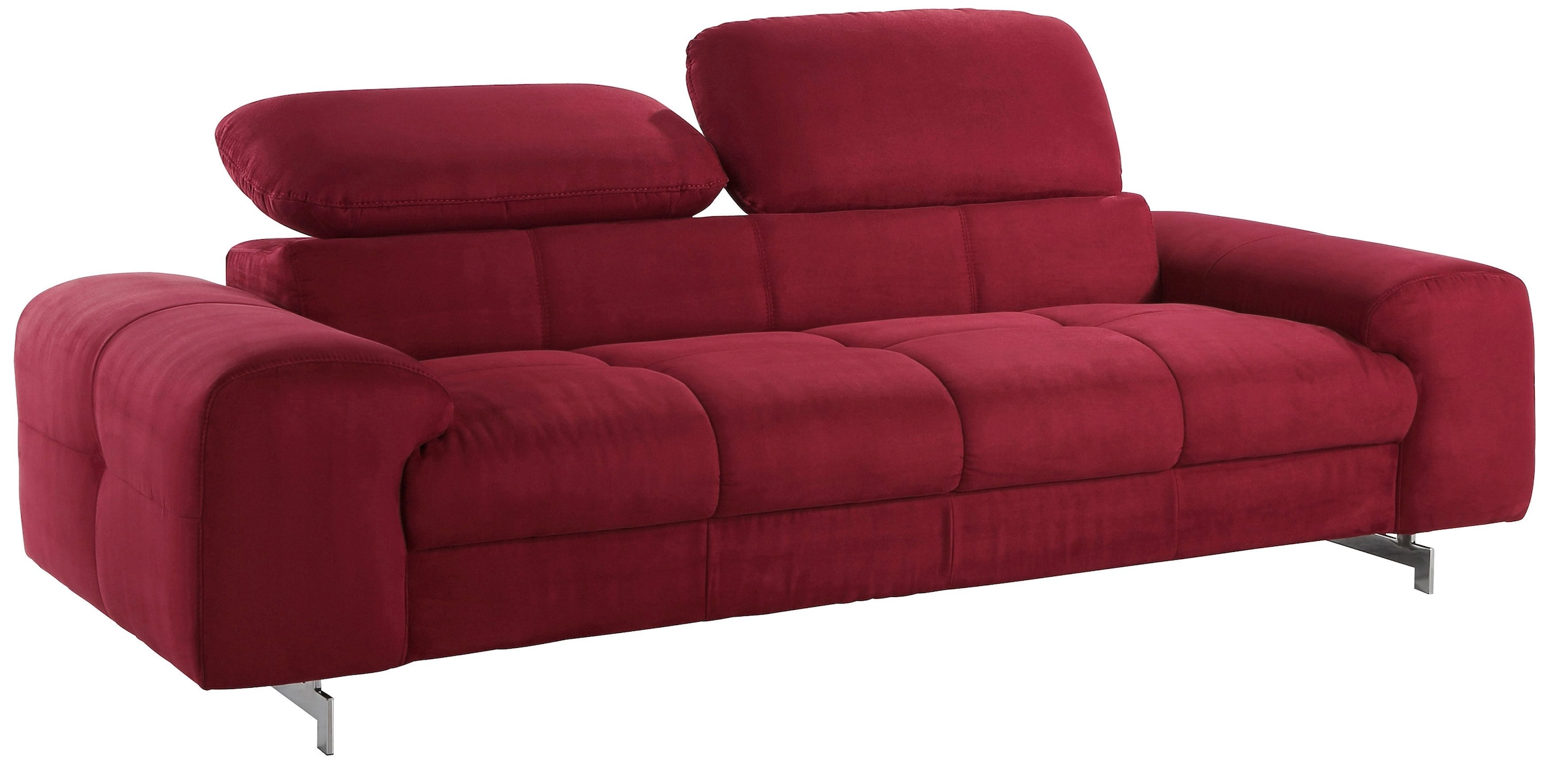 COTTA 3-Sitzer »Chef« Big-Sofa mit Kopfteilverstellung, edle Metallkufen