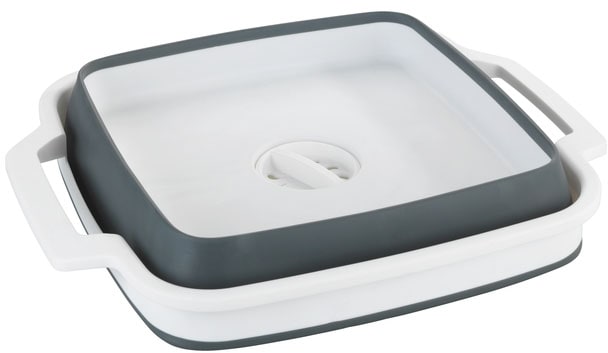 WENKO Waschschüssel »Modell Sira« faltbare Spülschüssel mit Henkeln, ideal für Zuhause und Camping, 8 L