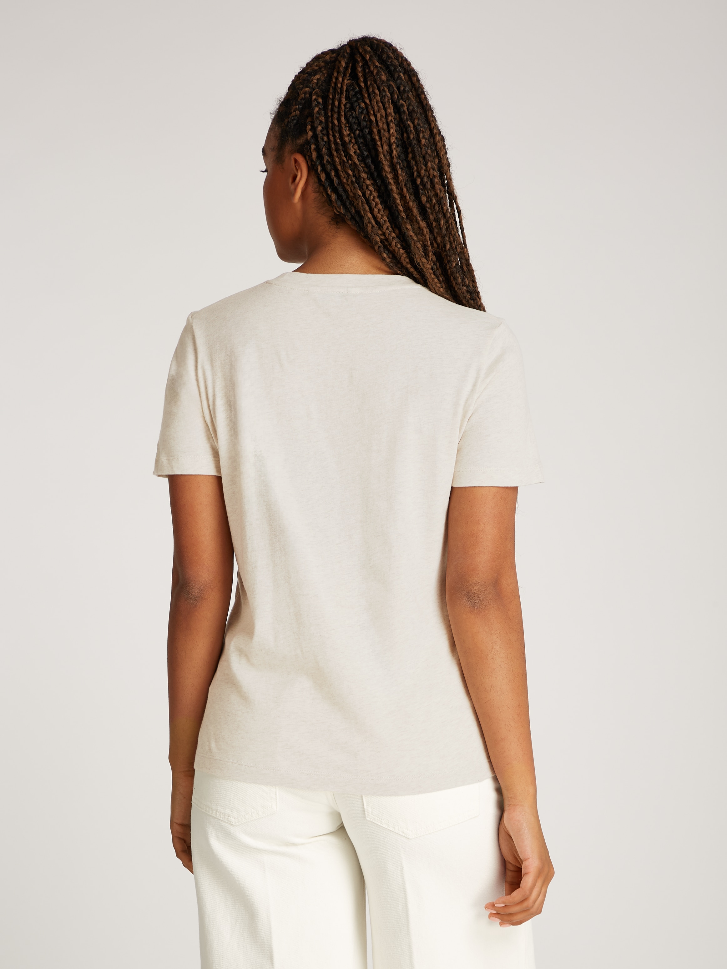 Tommy Hilfiger T-Shirt »REG CORP LOGO C-NK SS«, mit Logoschriftzug