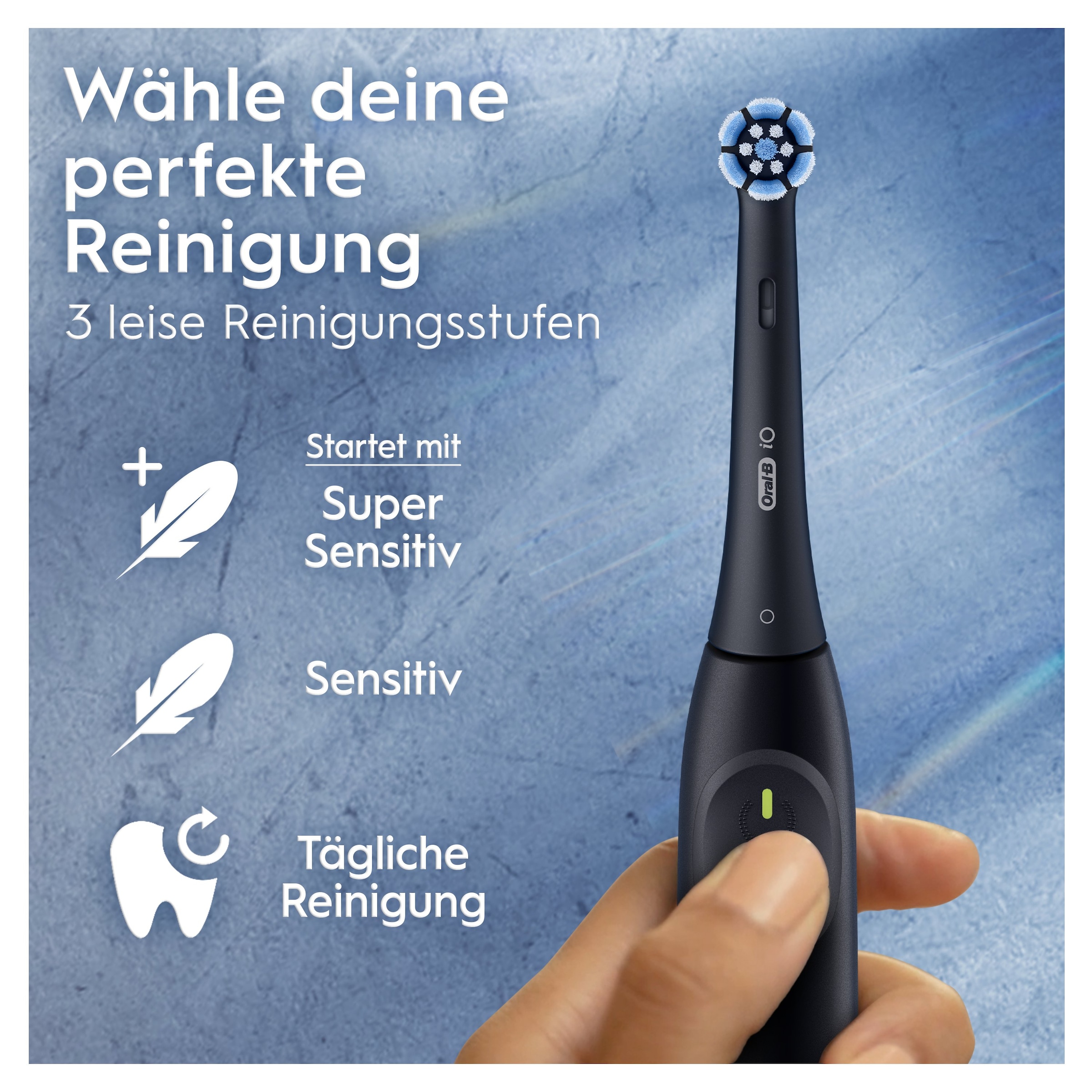 Oral-B Brosse à dents électrique »iO Series 2« 1 cuis Aufsteckbürsten für die sanfte Reinigung,  Reise-Etui