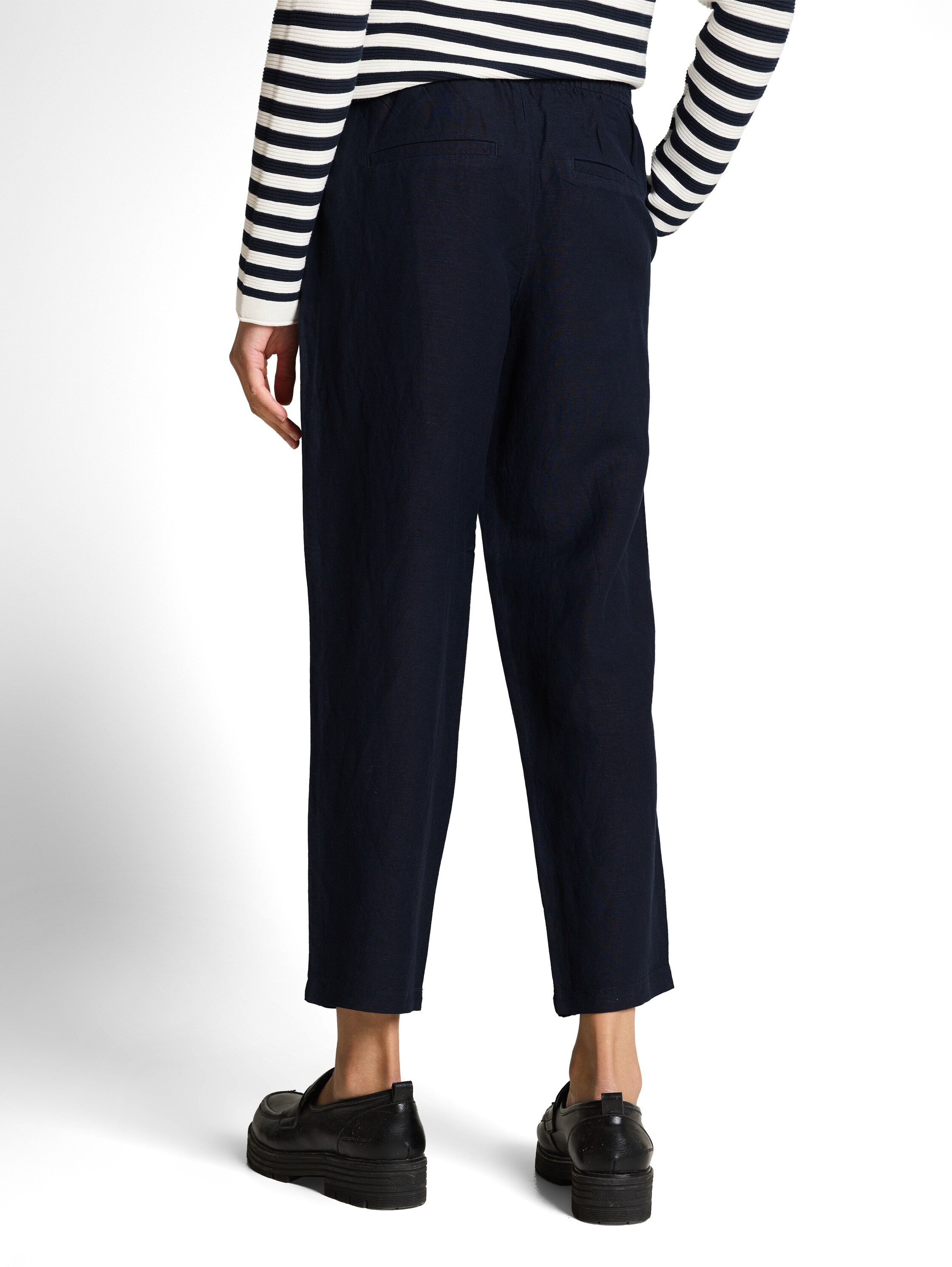 TOM TAILOR Leinenhose »TOM TAILOR Lea - Wide«  mit Tunnelzug
