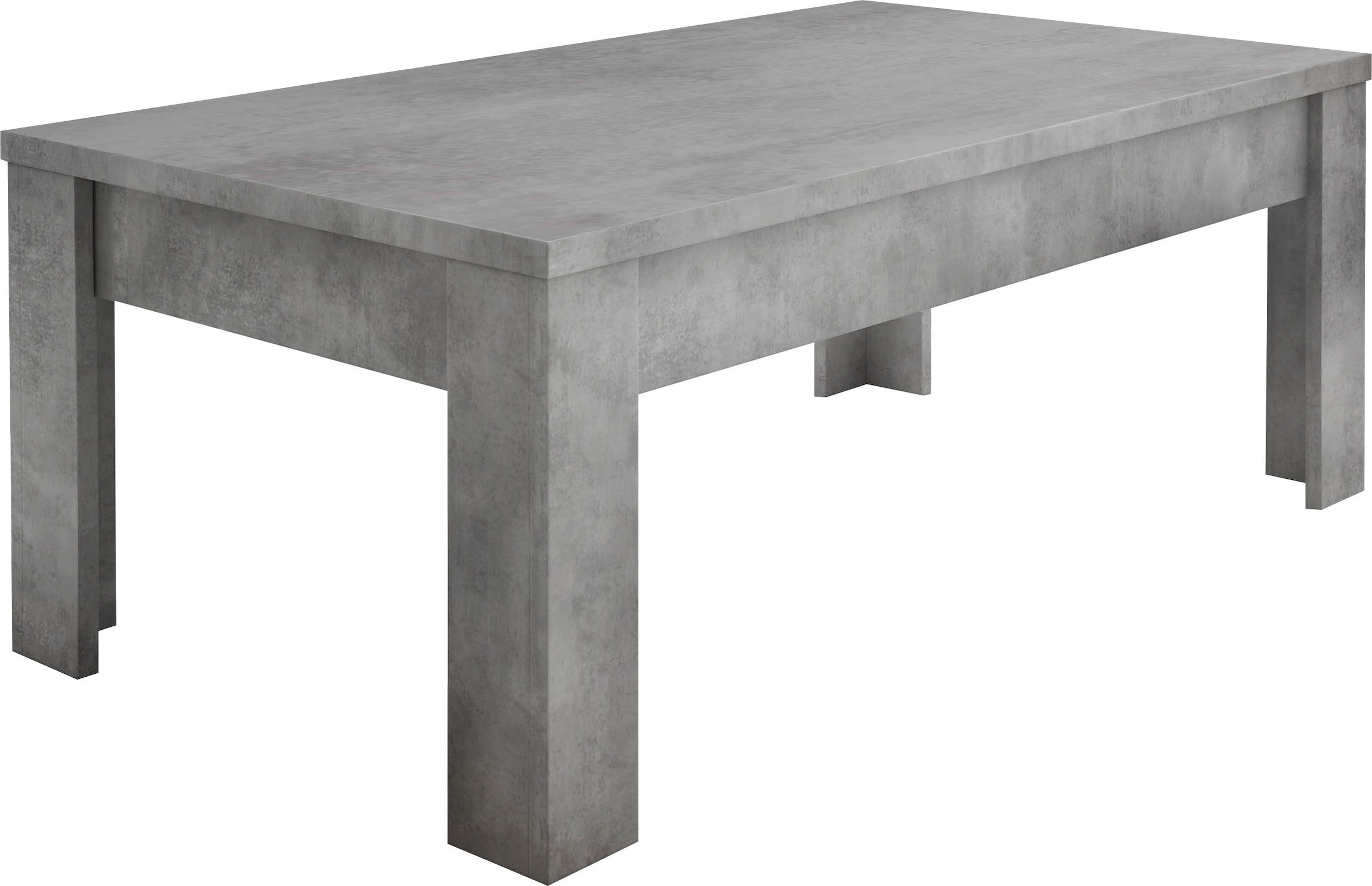 INOSIGN Couchtisch »Dama 122 x 65 cm, Wohnzimmertisch mit Winkelfuss«, Sofatisch, rechteckig, Tischplattenstärke 22 mm