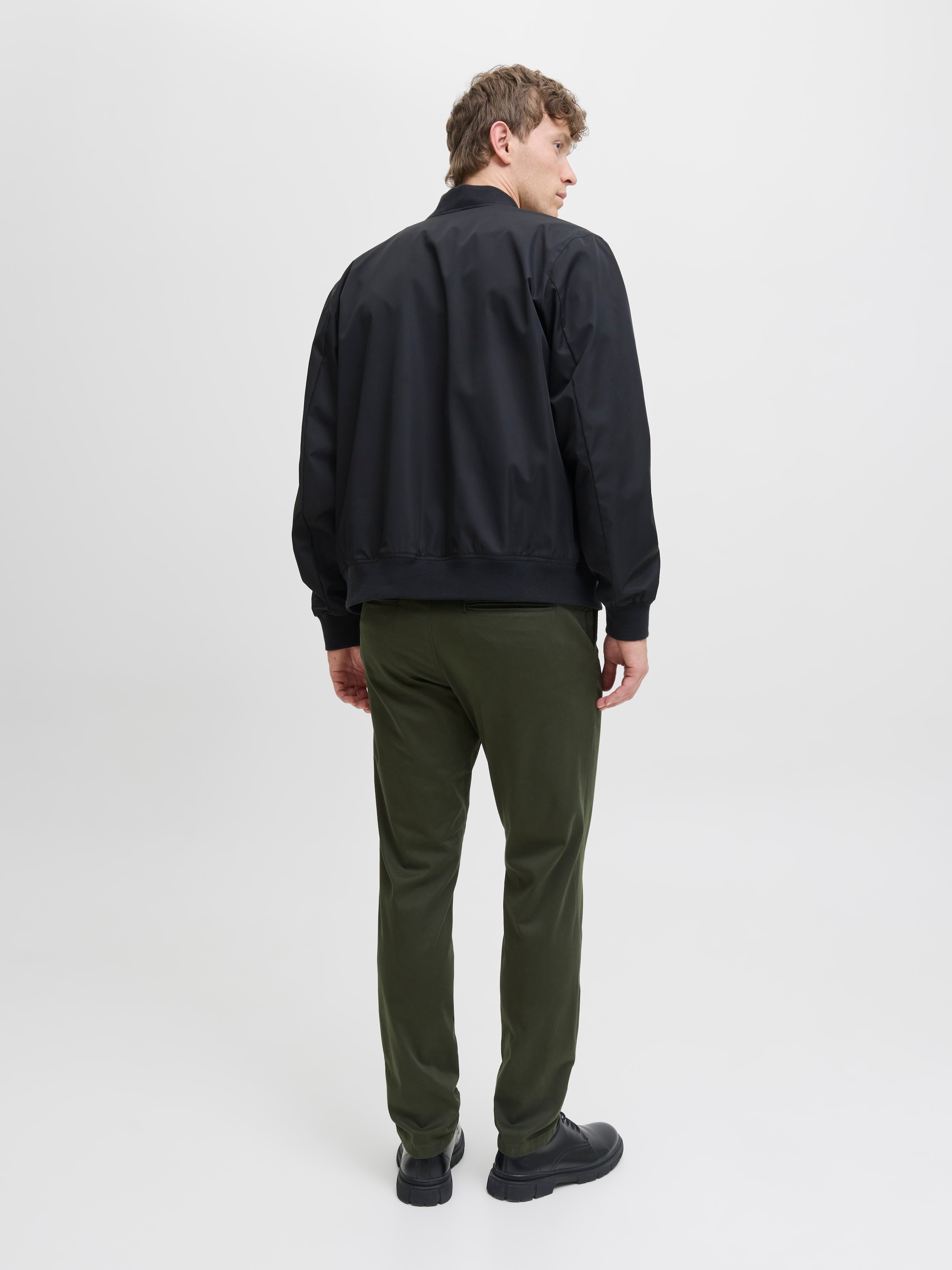 Jack & Jones Chinos »JPSTMARCO mit Stretchkomfort und schmalem Bein«, unifarben, modisch, slim fit, Baumwollmischung