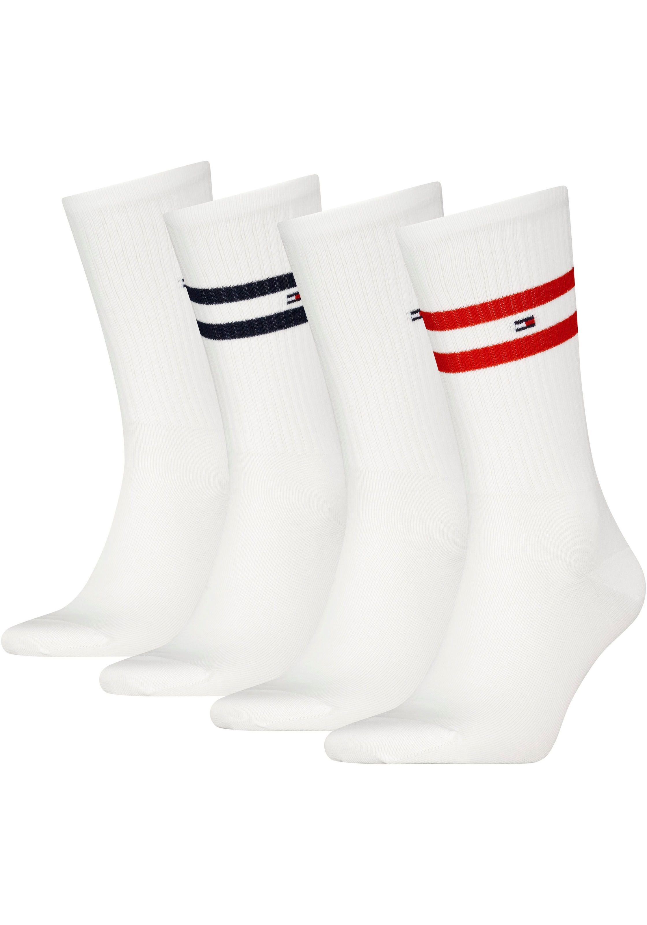 Socken, (4 Paar), mit Logostickerei