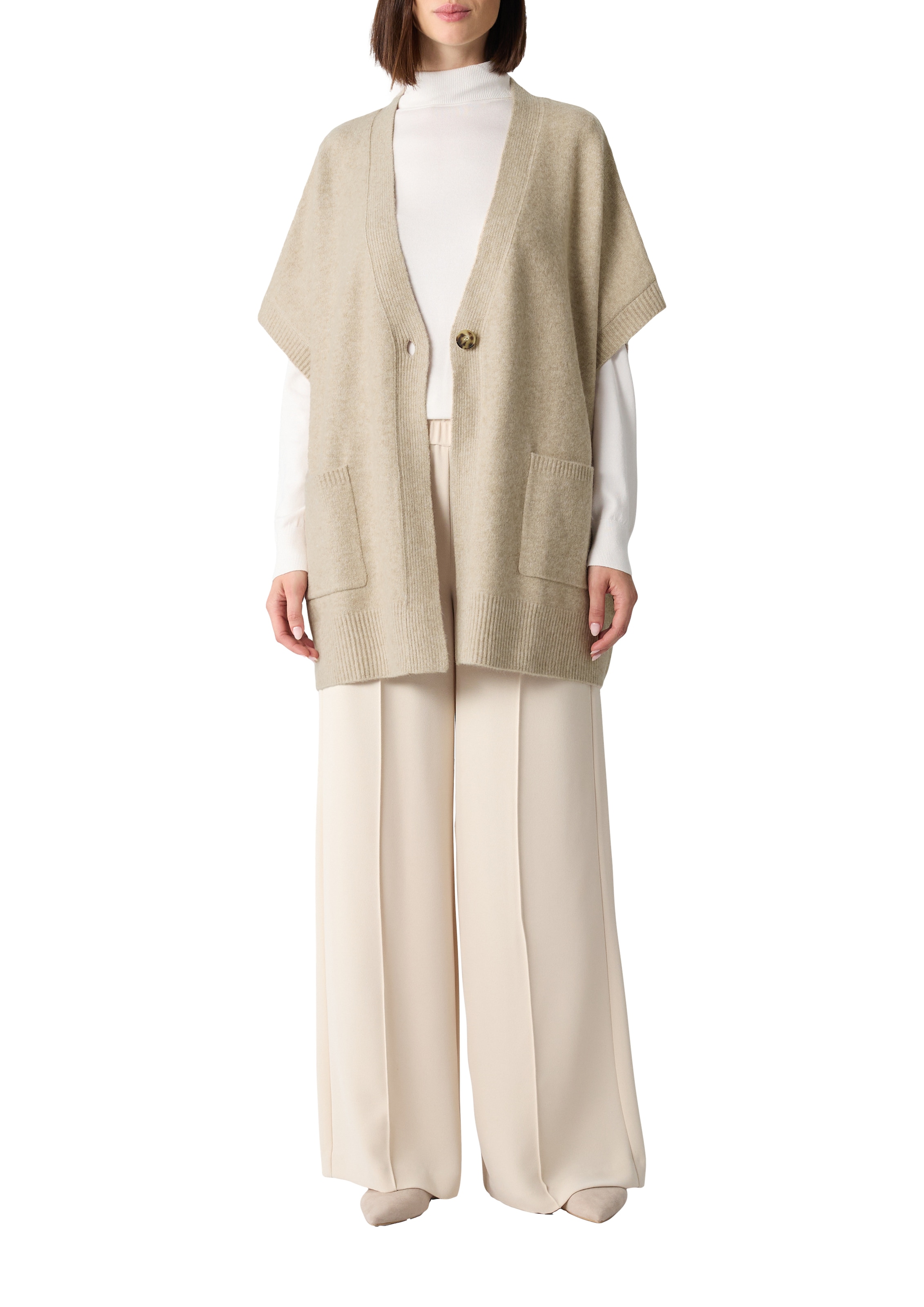 Comma 1100000002199 im Poncho-Style mit 1-Knopf-Verschluss