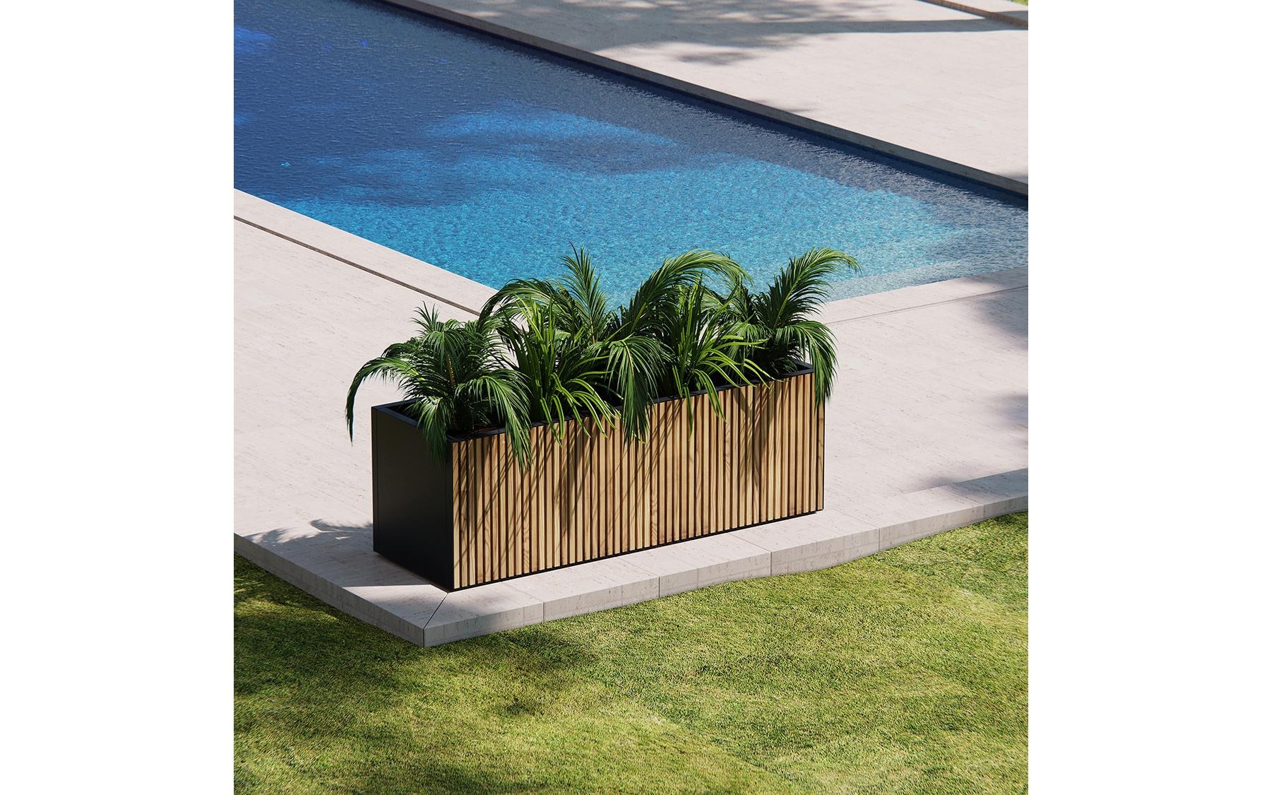 Herstera Garden Pflanzkübel »Holz 100 x 50 x 50 cm«