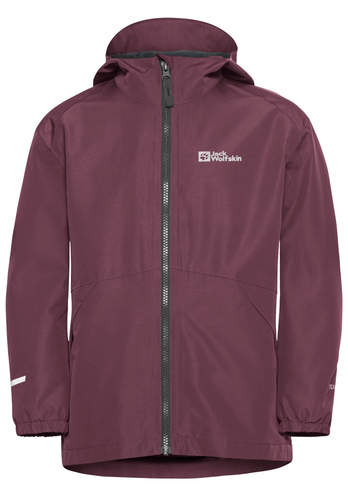 Jack Wolfskin Veste fonctionnelle 3 en 1 »ICELAND 3IN1 JACKET K« avec capuche pour enfants, avec capuche fixe, respirant, coupe-vent, imperméable