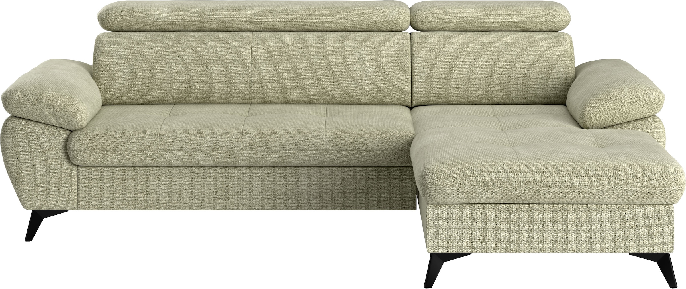 COTTA Ecksofa »Hudson L-Form«, mit Kopfteilverstellung, wahlweise mit Bettfunktion & Bettkasten