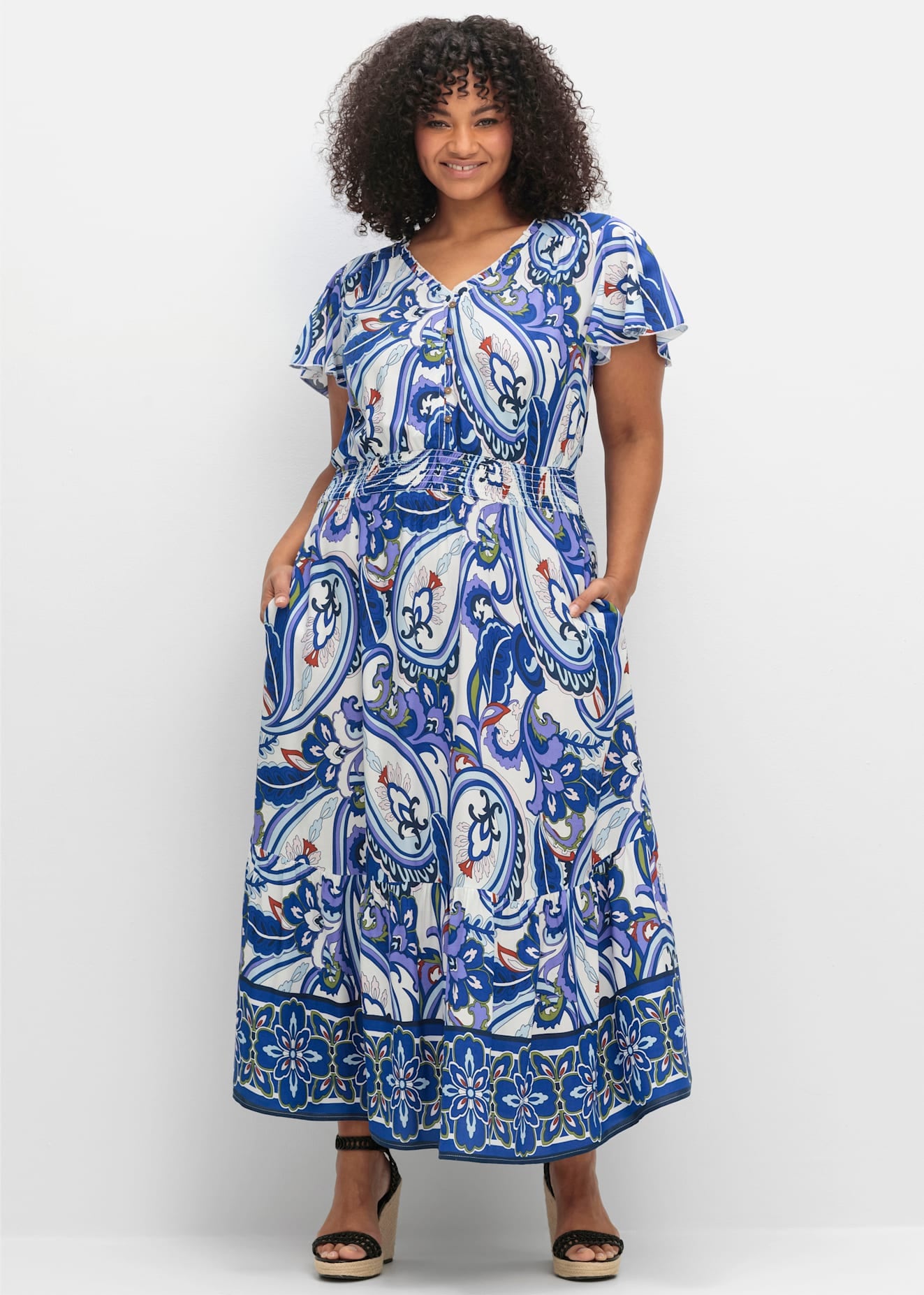 Image of sheego by Joe Browns Maxikleid "Druckkleid"