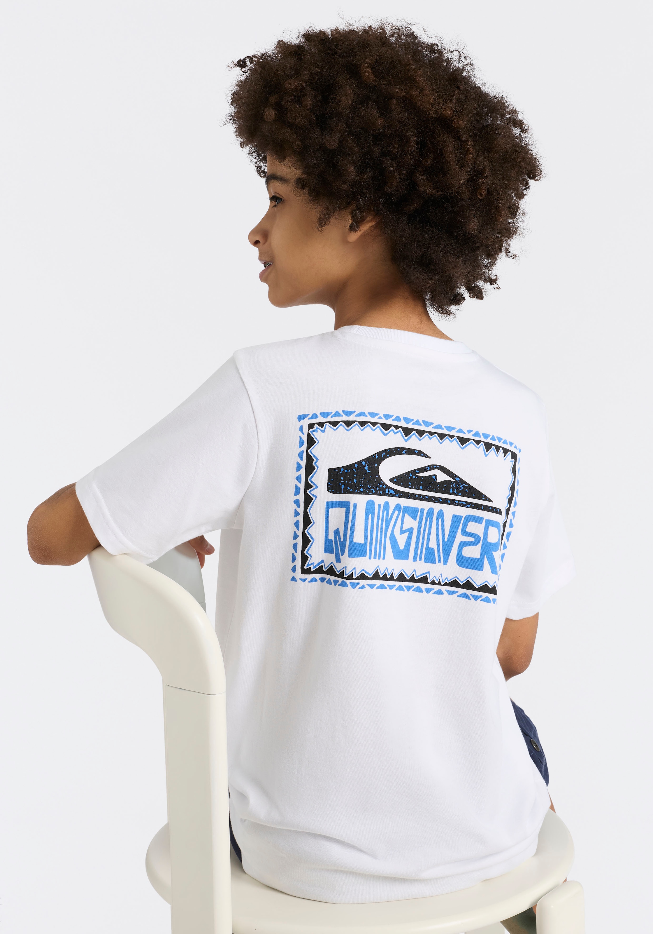 Quiksilver T-shirt »WRAP FRAM CRAZY SESHORT SLEEVE SHORT SLEEVE PAK Y« 2 manches courtes, lot de 2, en coton, tissu jersey, coupe sportive