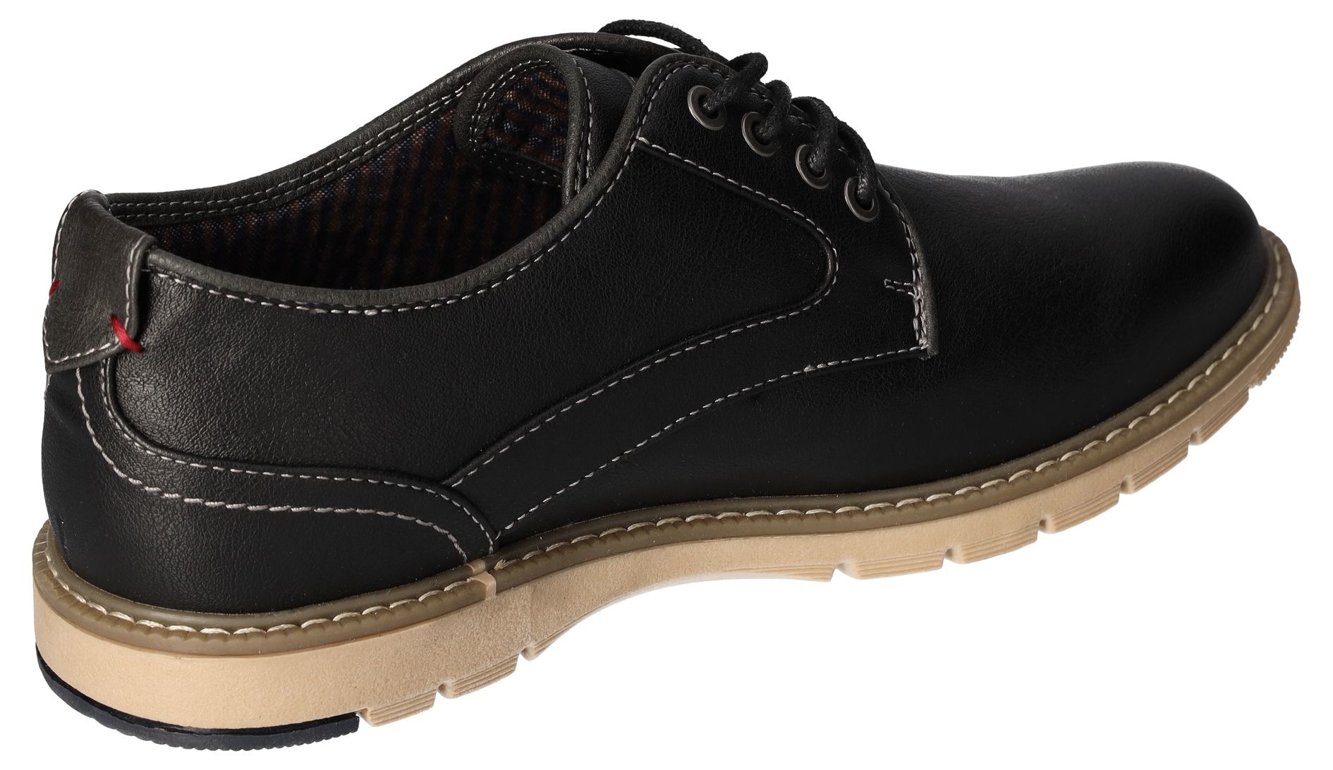 Mustang Shoes Schnürschuh, Freizeitschuh, Halbschuh, Schnürschuh mit Logoschriftzug