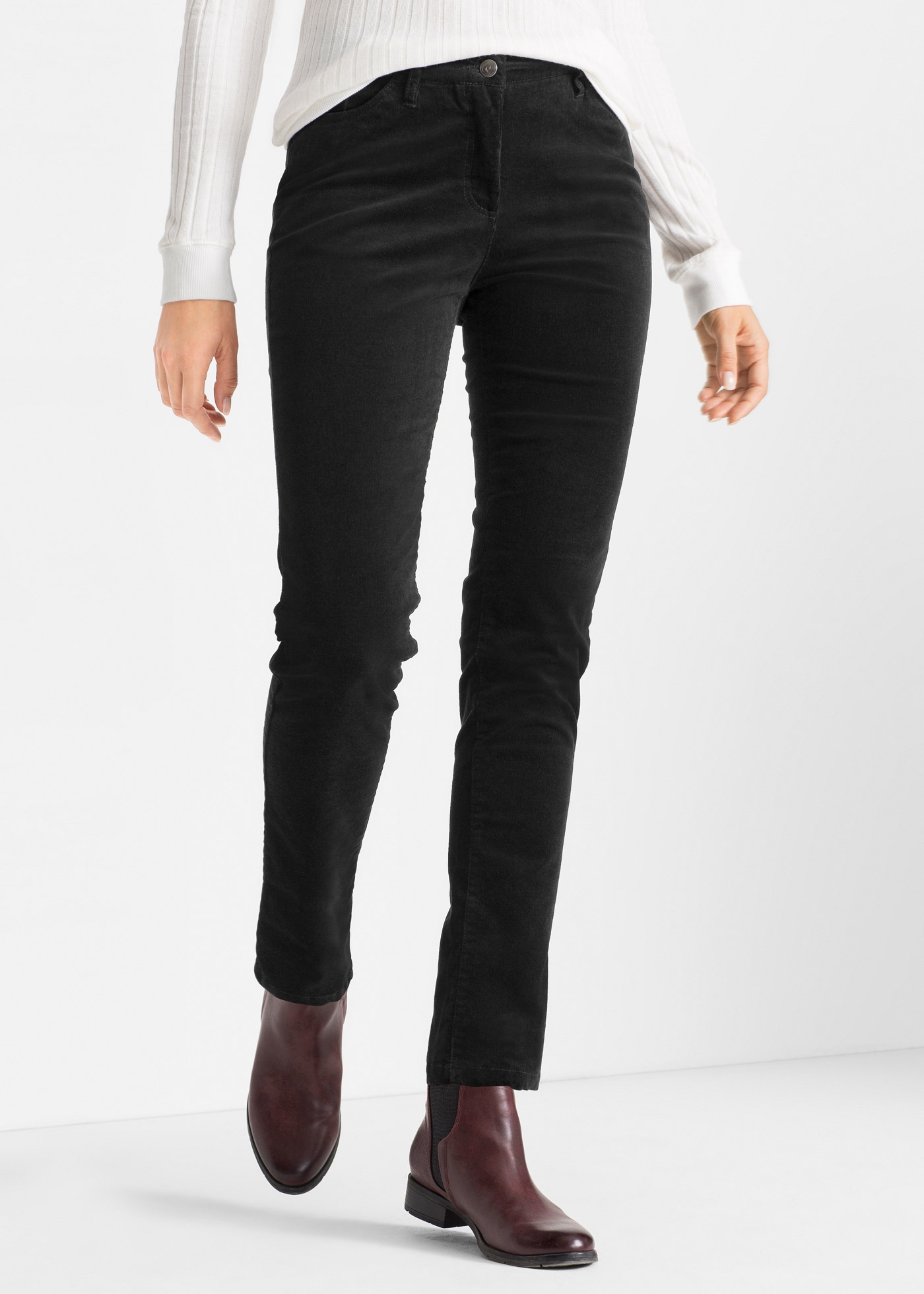 Image of bonprix Cordhose "Stretch-Cordhose, Slim Fit" aus Baumwolle und Elasthan, Slim Fit