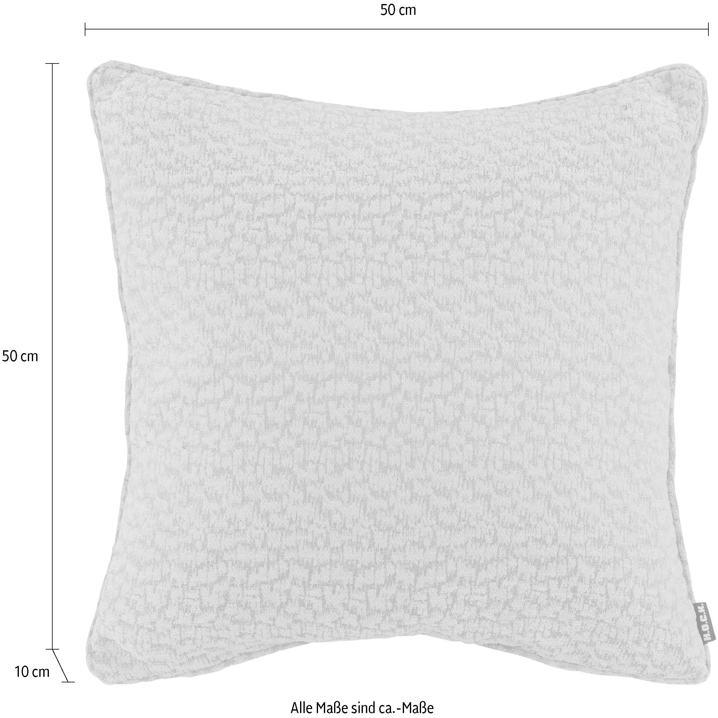 H.O.C.K. Dekokissen »Sheffo« Strukturstoff, Kissenhülle mit Füllung, 1 Stück
