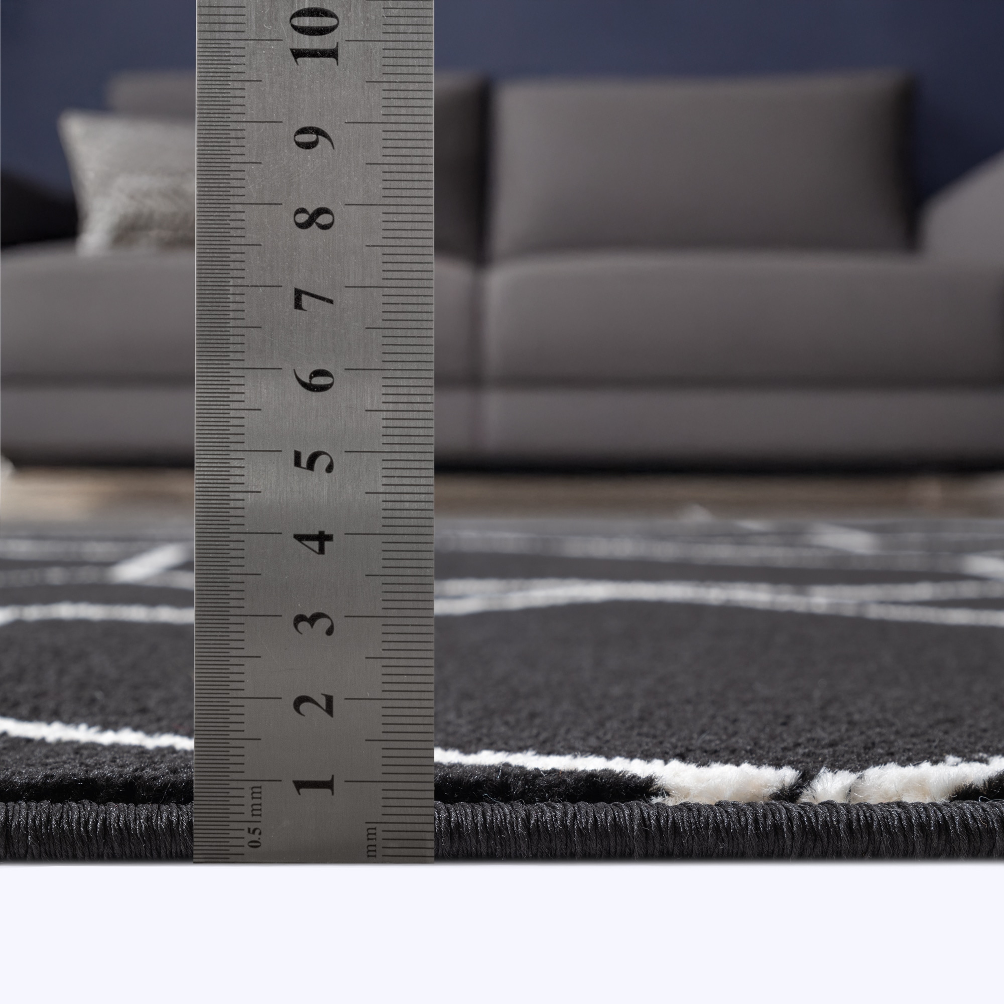 Sanat Teppich »Trellis , auch als Läufer und Rund« rechteckig 10 mm Höhe Kurzflor, skandi, boho, grosse Farbauswahl, alle Räume