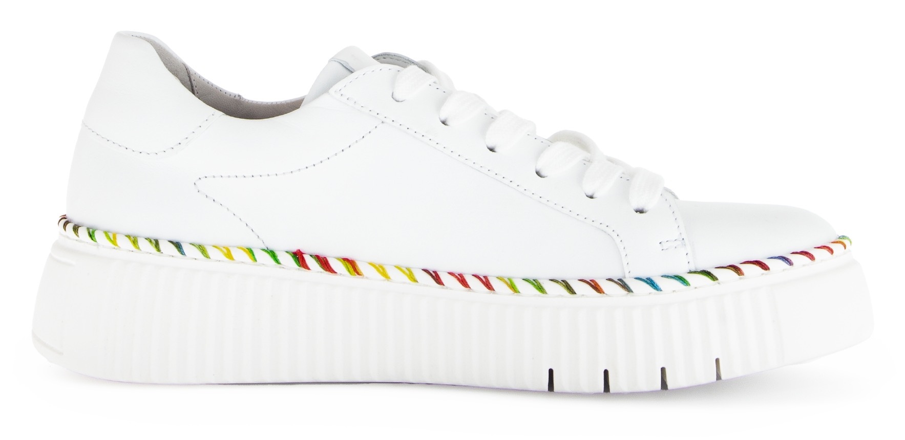 Gabor Plateausneaker  , Freizeitschuh, Halbschuh, Schnürschuh mit Kontrast-Rahmennaht