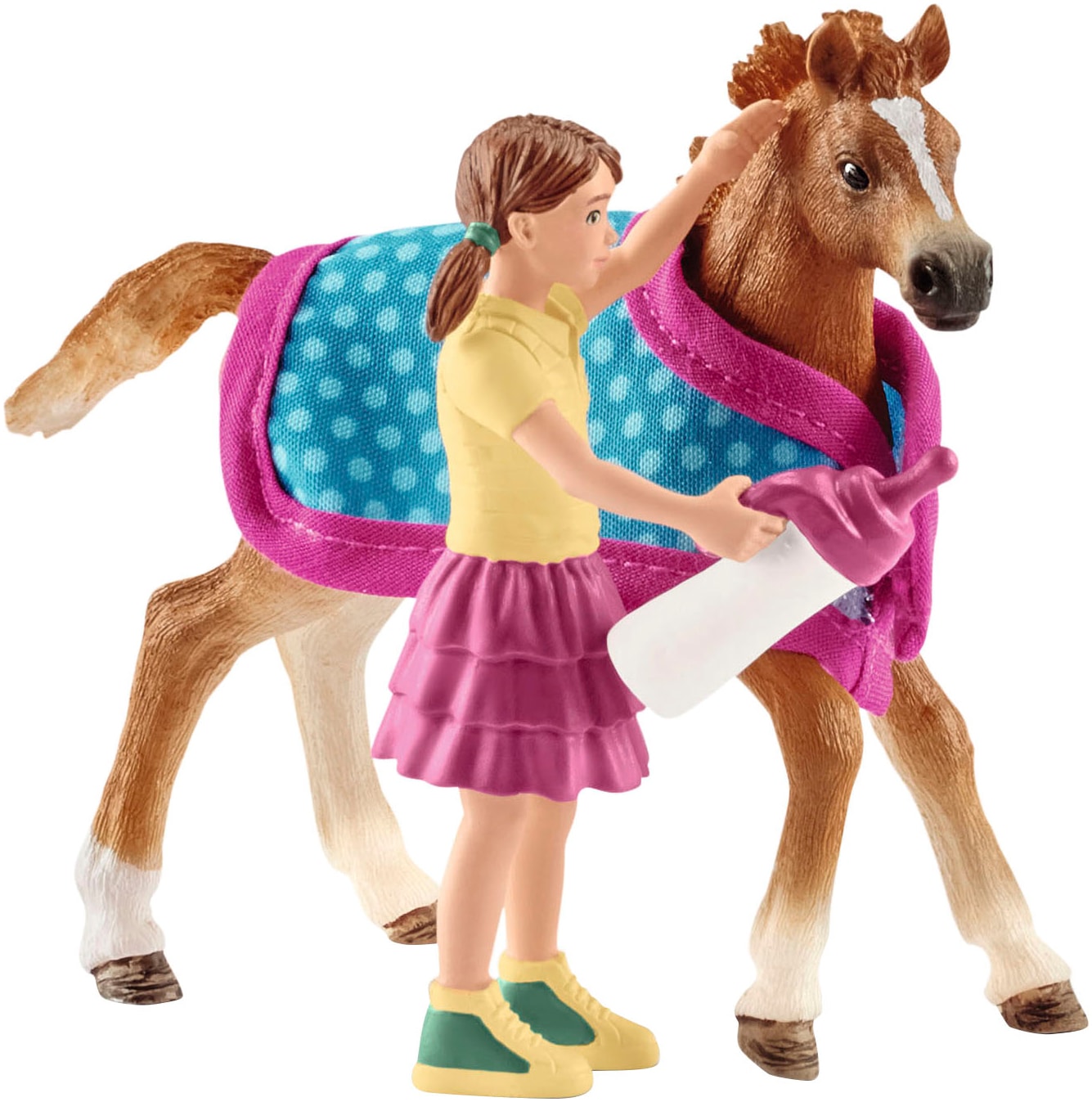 Schleich® Spielfigur »HORSE CLUB, Fohlen mit Decke (42361)«