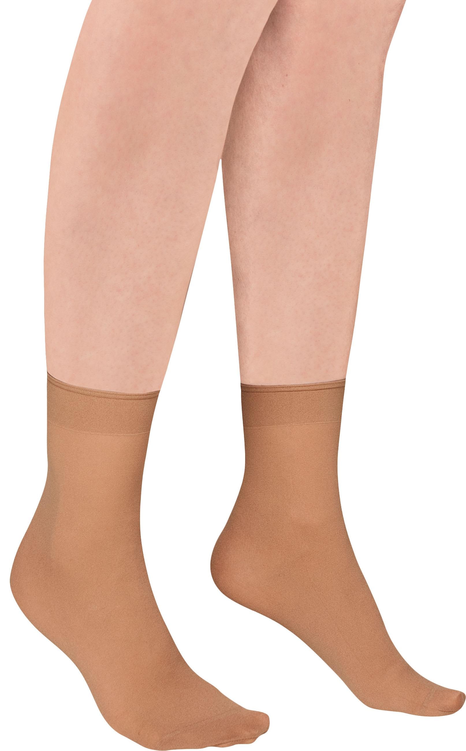 Image of Janastyle Diabetikersocken "Microfaser Socken, gummilos und extrabreitem Komfortbund, bequem" Packung, 10 Stk. tlg. weich, sehr haltbar, blickdicht, atmungsaktiv, extraflache Nähte