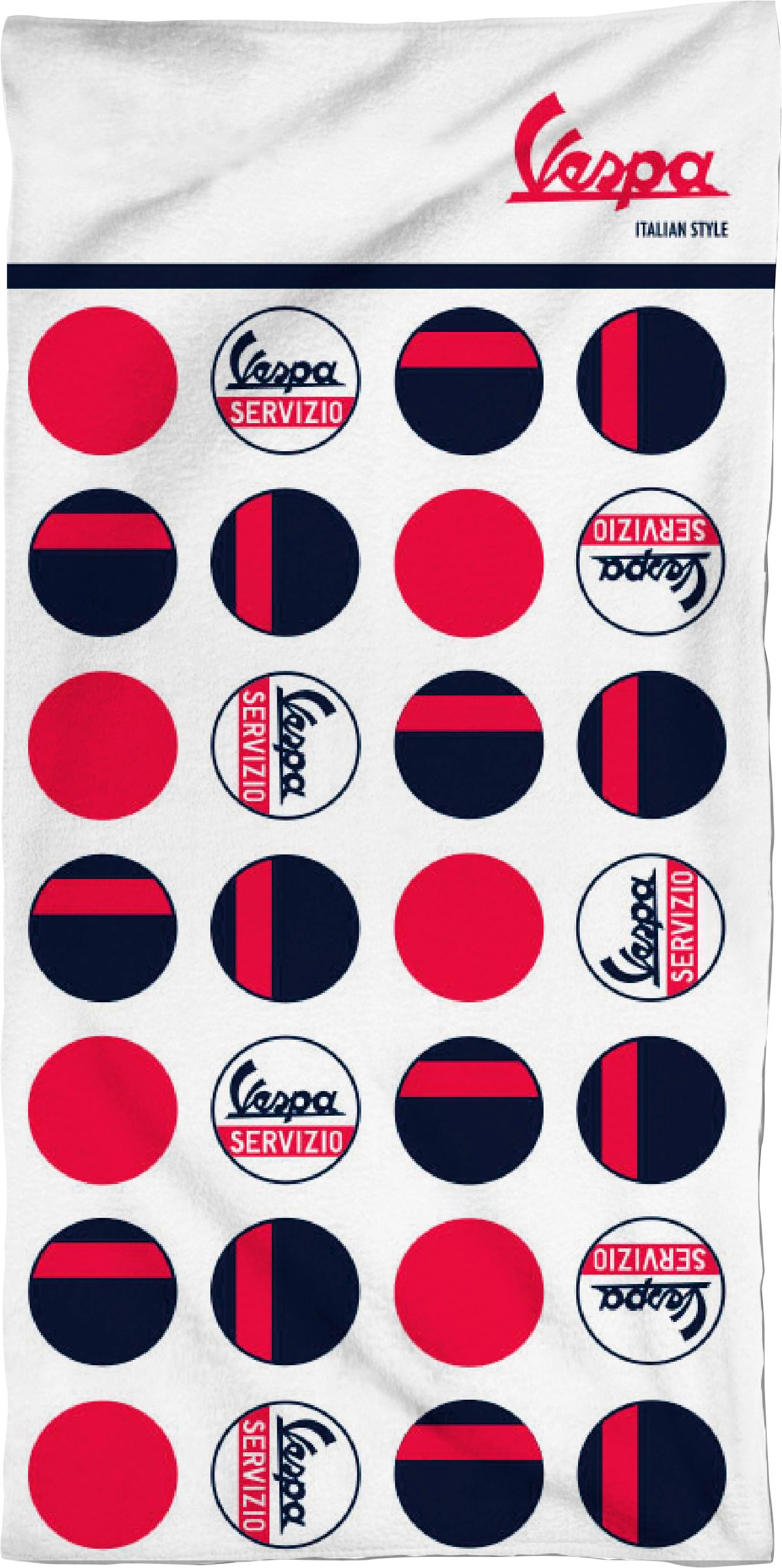 Image of Vespa Strandtuch »Vespa Vinatge«, (1 St.), mit Kreisen bei Ackermann Versand Schweiz