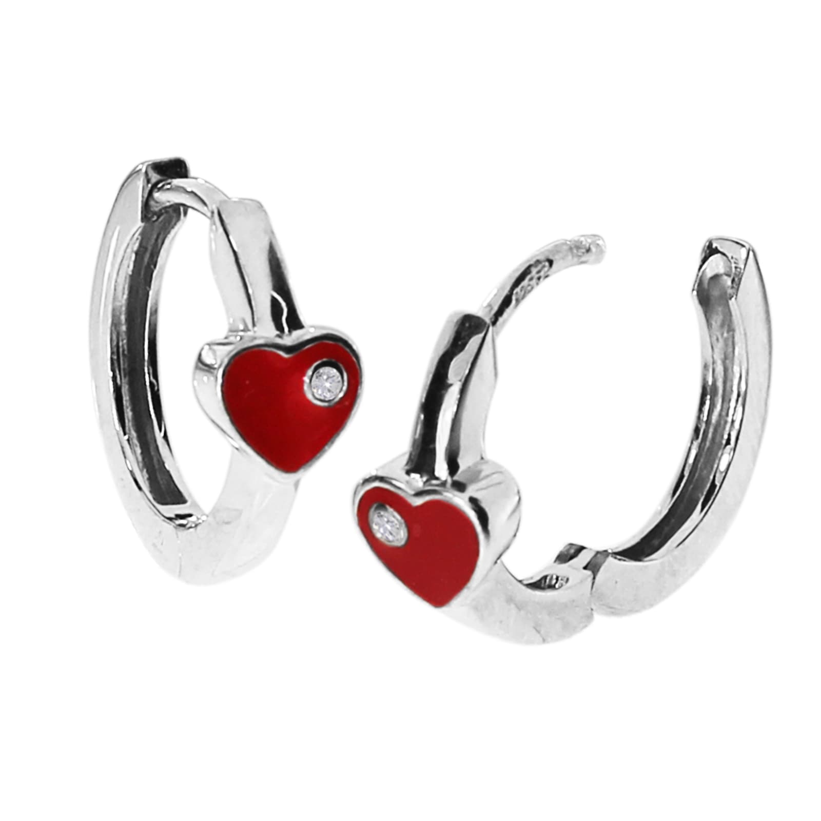 Image of OSTSEE-SCHMUCK Paar Creolen "Ostsee-Schmuck Creole kleines Herz Creole kleines Herz"