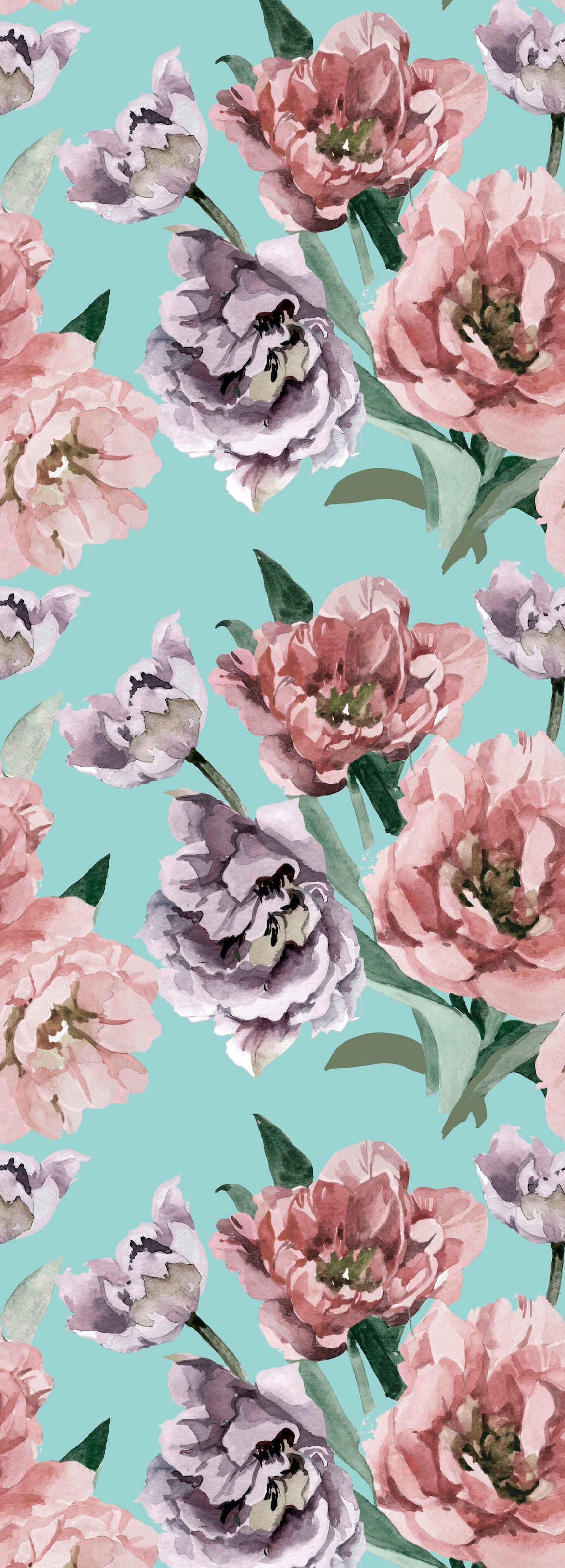 Image of queence Vinyltapete "Fenja" Motiv bedruckt botanisch floral gemustert natürlich glatt 90x250cm, selbstklebend, kinderleichte Anbringung, Sticker