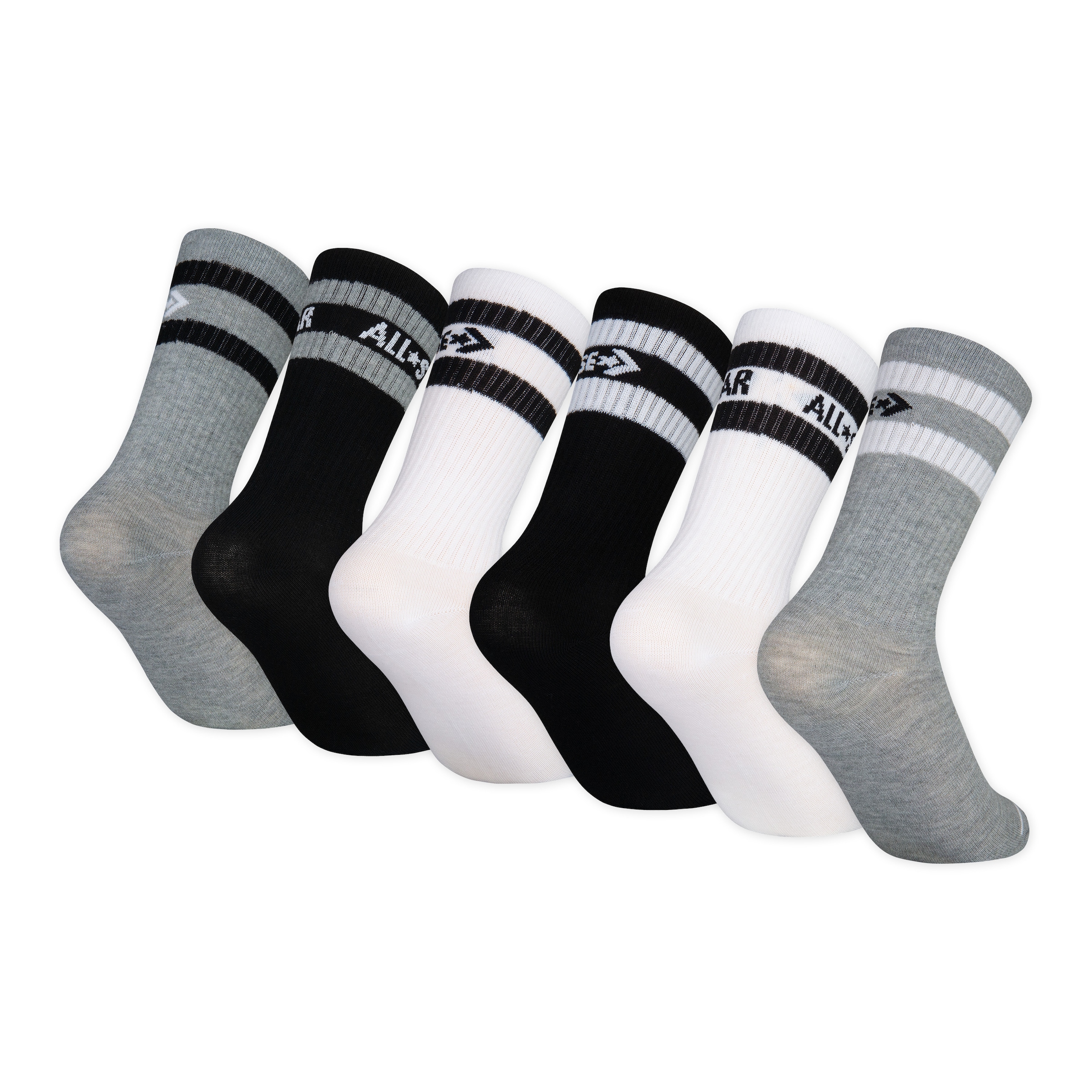 Converse Socken »CHN BASIC WORDMARK CREW 6PK«, (6 Paar), für Kinder