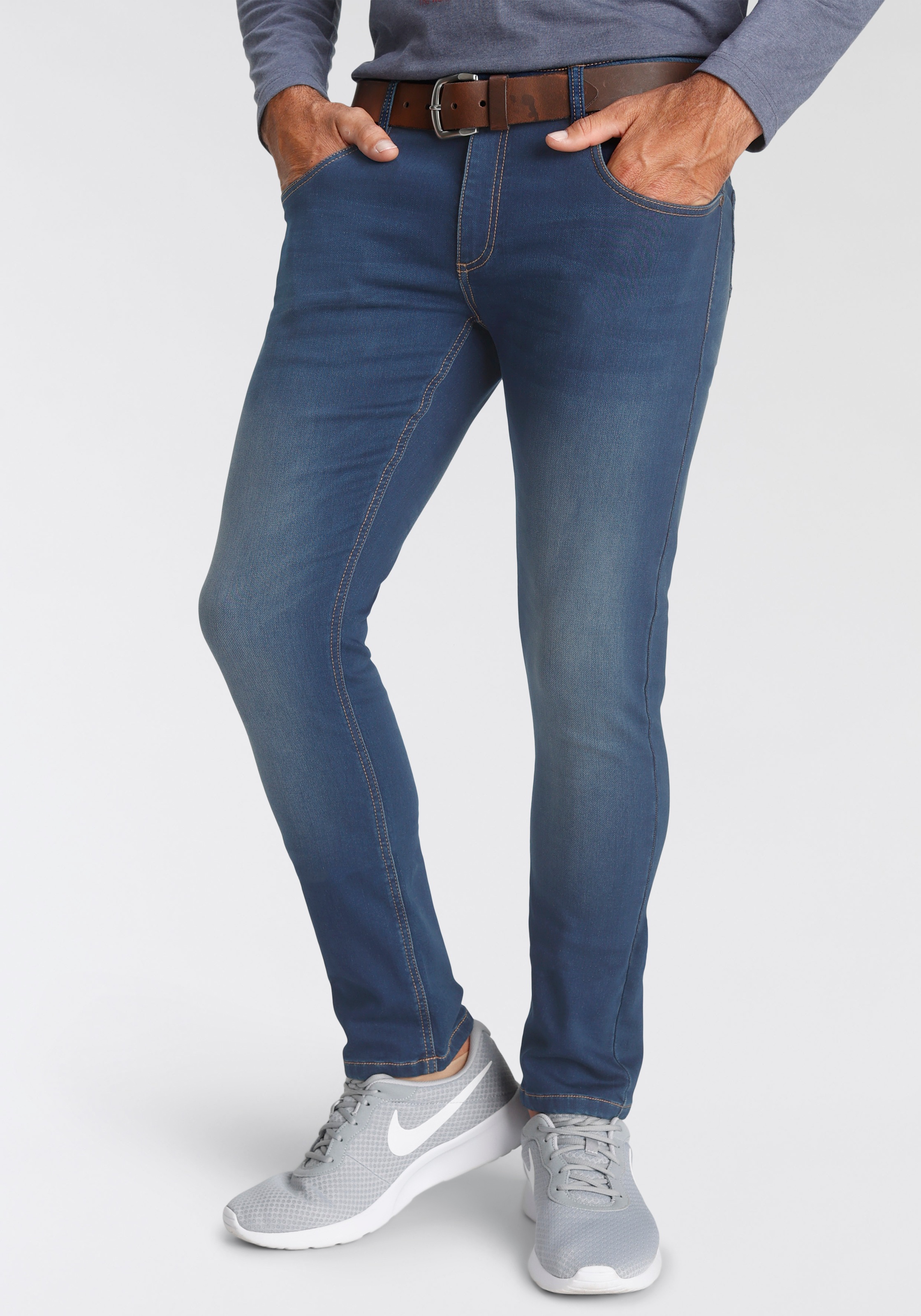 Image of Arizona Slim-fit-Jeans, in Superstretch- Qualität mit Jogginghosen Gefühl bei Ackermann Versand Schweiz