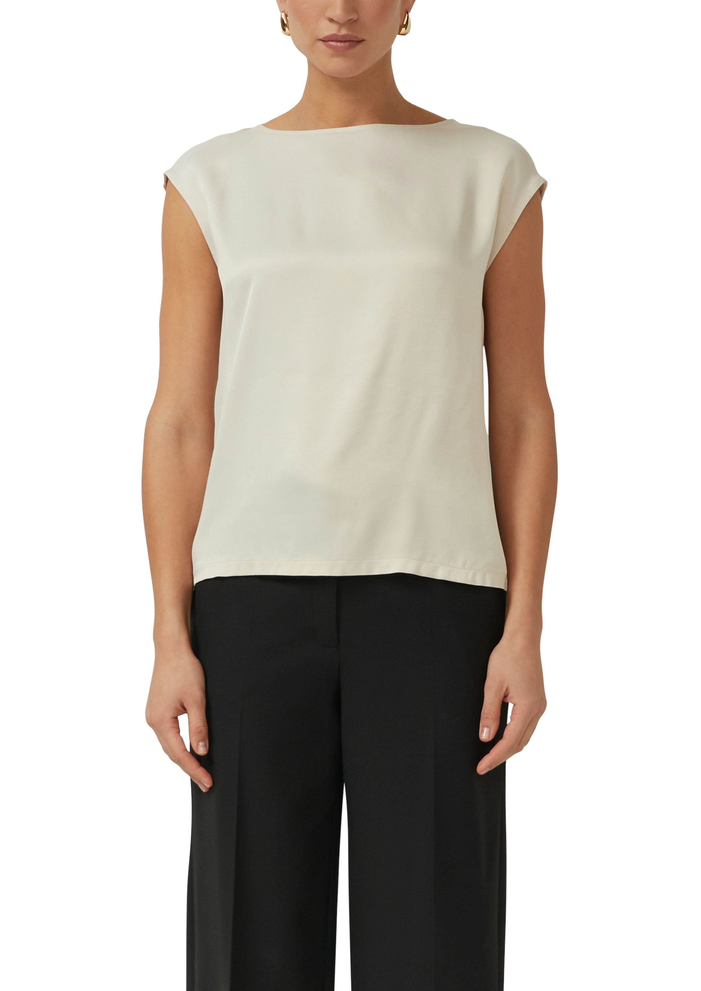 Image of s.Oliver BLACK LABEL Rundhalsshirt mit Stretchanteil