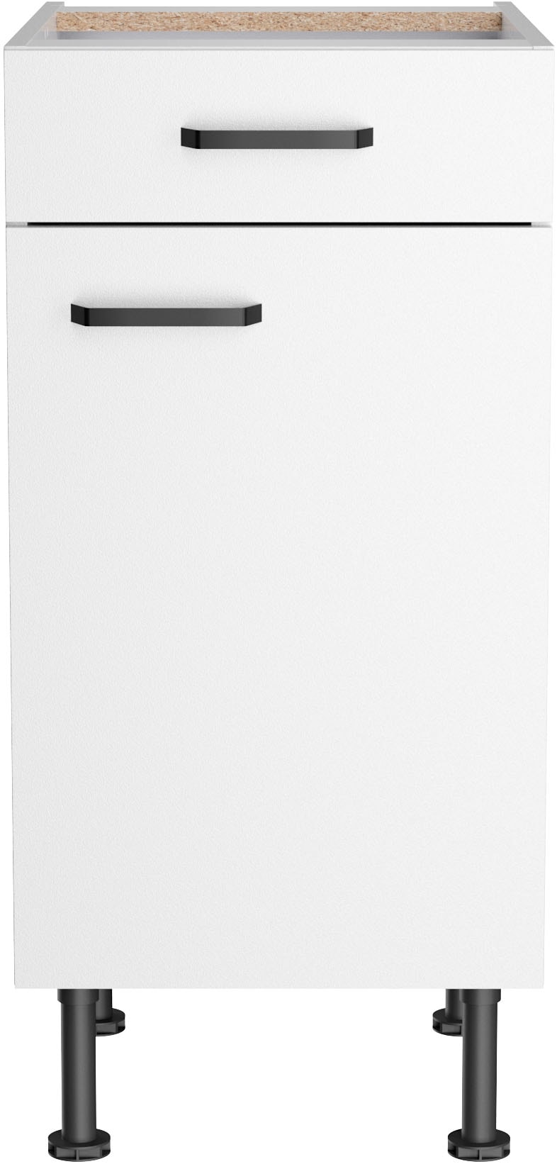 KOCHSTATION Unterschrank »KS-Paula« 40 cm breit, 87 cm hoch, mit 1 Schubkasten, 1 Tür, 1 Einlegeboden