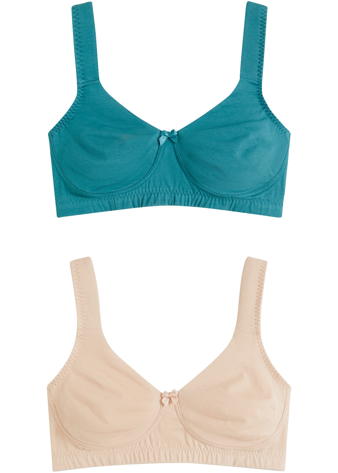 Image of bonprix Minimizer-BH "Minimizer T-Shirt BH ohne Bügel mit Baumwolle (2er Pack)" Packung, 2er, 2 bügelloses Design, für den Alltag, klassische Passform