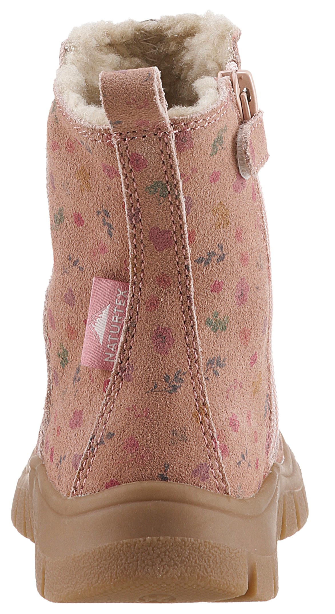 Naturino Winterstiefel »PUKAK ZIP WP Weite: schmal«, Schlupfstiefel mit TEX-Ausstattung, Grössenschablone zum Download