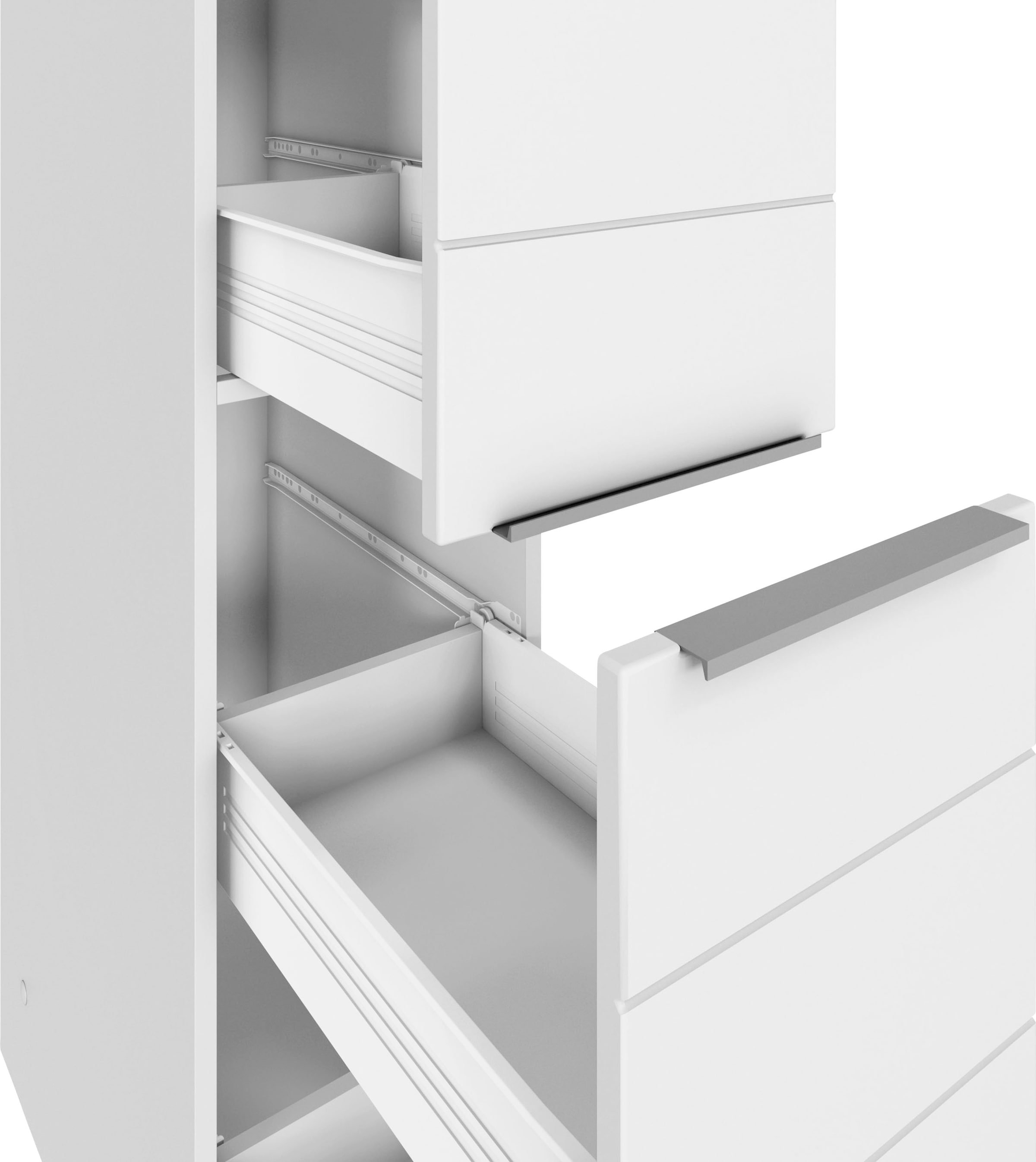 KOCHSTATION Armoire à pharmacie »KS-Luhe« 30 cm de largeur, façades MDF de haute qualité avec lisière horizontale