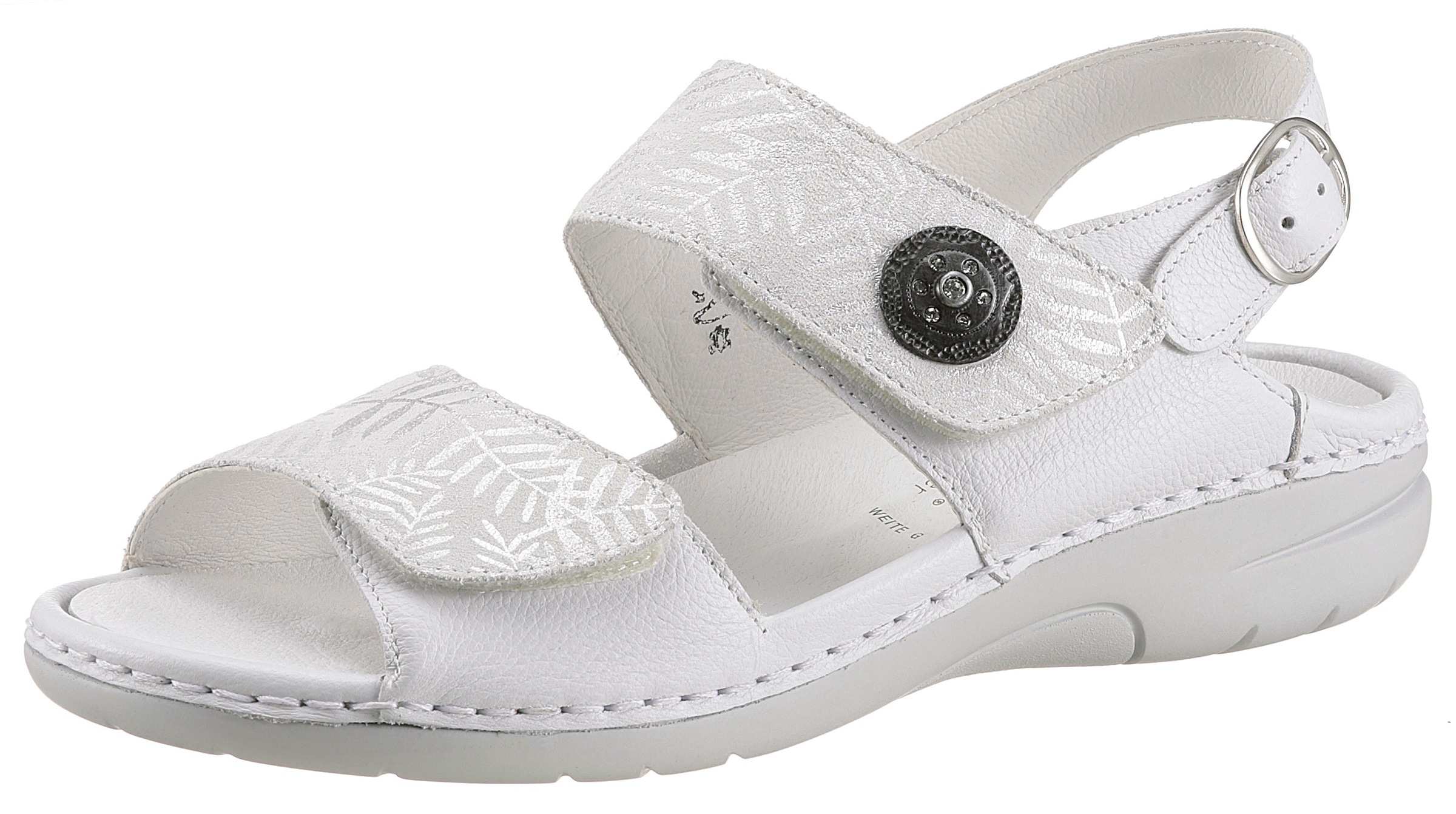 Image of Waldläufer Riemchensandale »GUNNA«, mit Schmuckknopf, G-Weite bei Ackermann Versand Schweiz