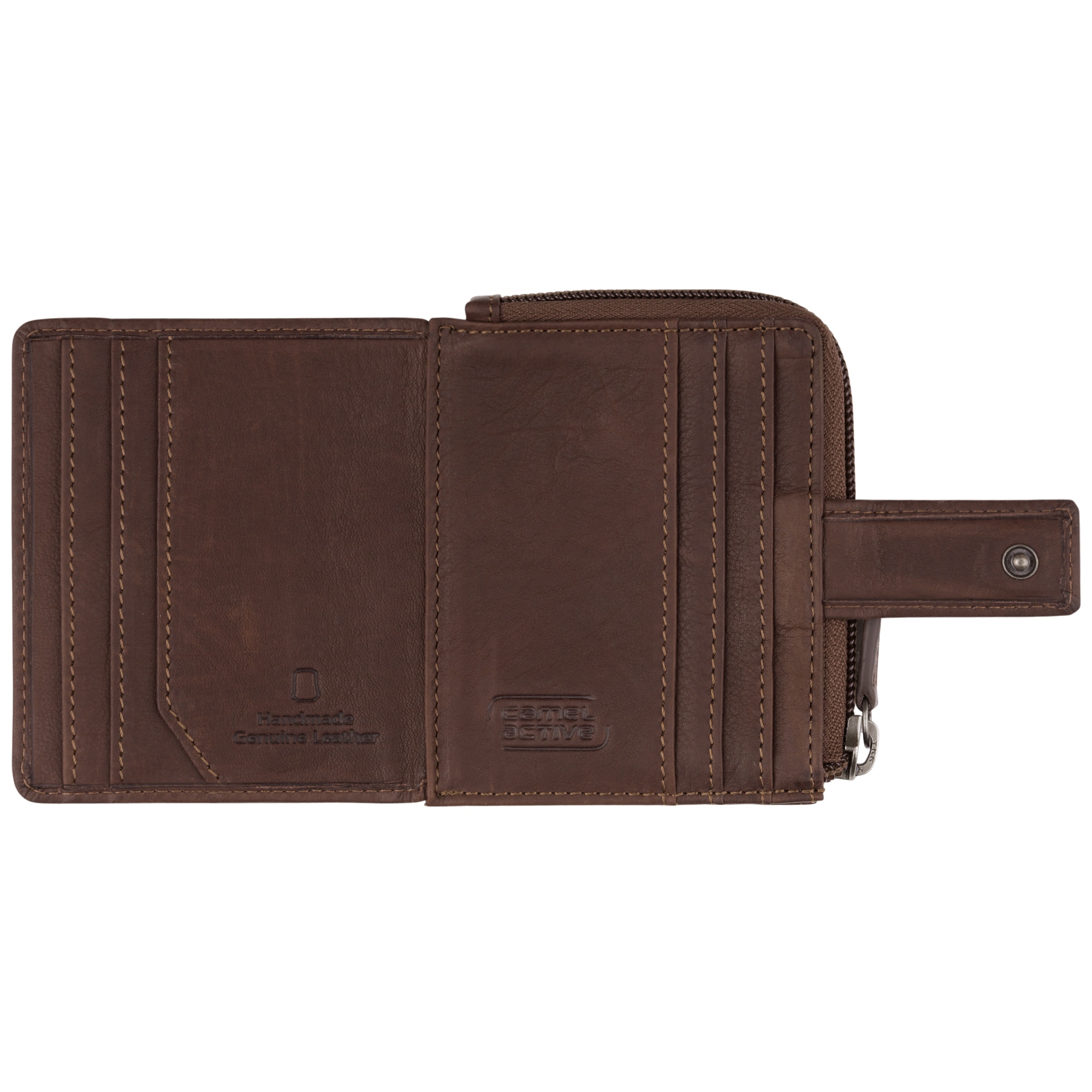 camel active Porte-monnaie »Ocean« aus wasserweisendem Echtleder, vielen Verstauoptionen und RFID-Schutz