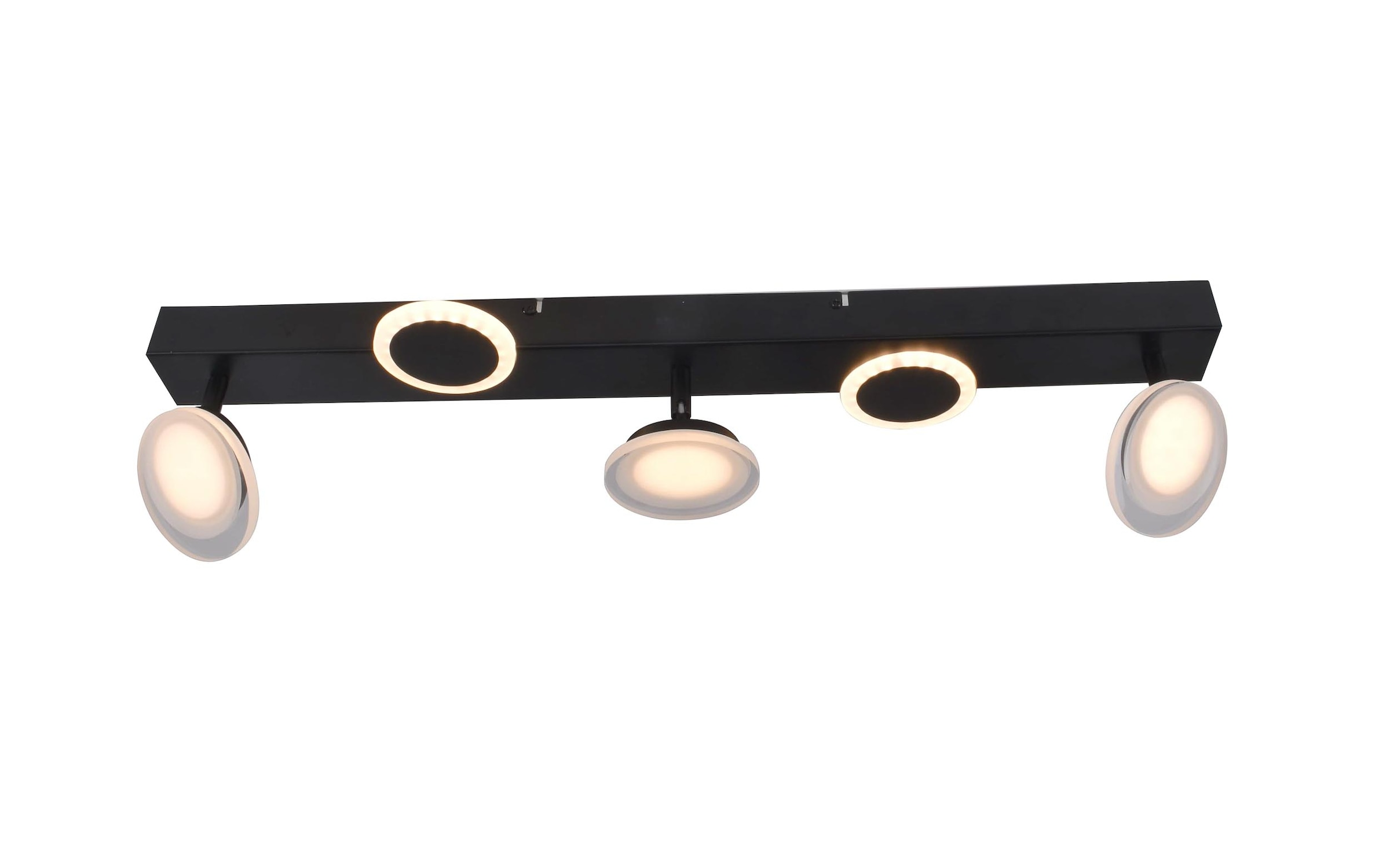 Brilliant LED Deckenstrahler »Meriza«, 3 flammig, 70 cm Breite, 2800lm, warmweiss, schwenkbar, Metall/Kunststoff, schwarz