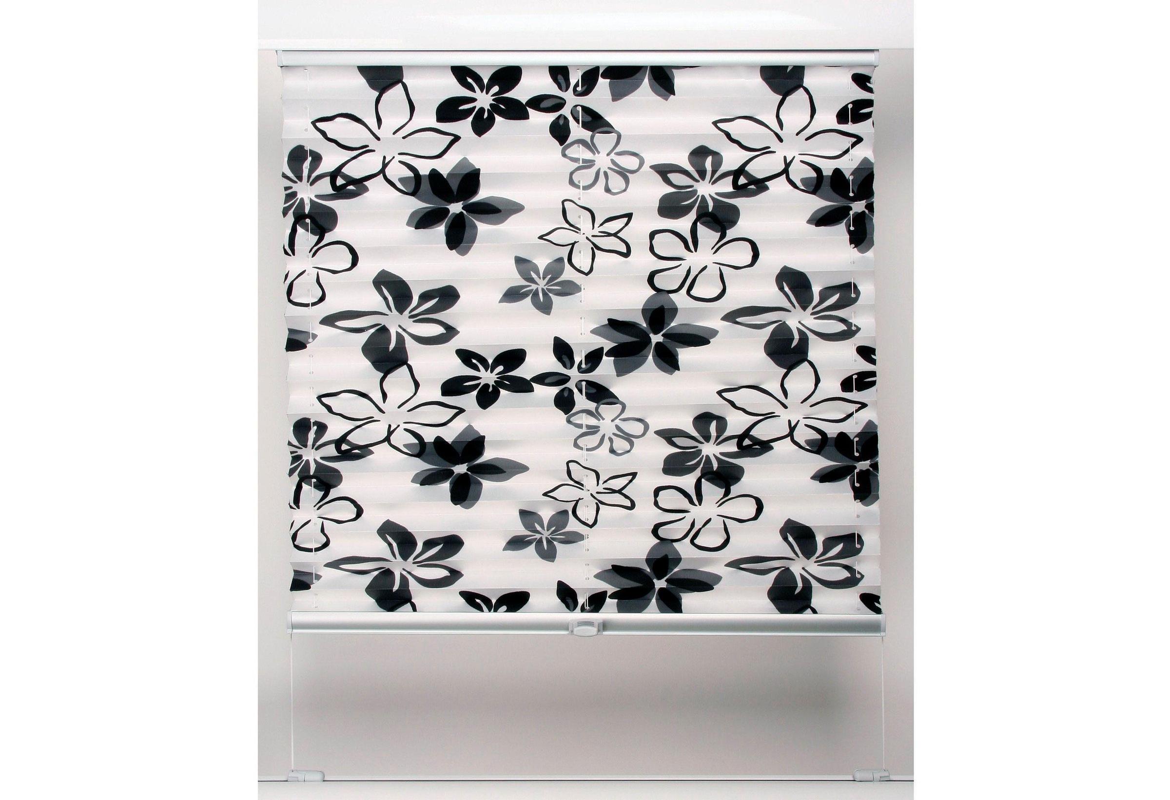 Image of sunlines Plissee nach Mass »Black and White«, Lichtschutz, mit Bohren, verspannt bei Ackermann Versand Schweiz