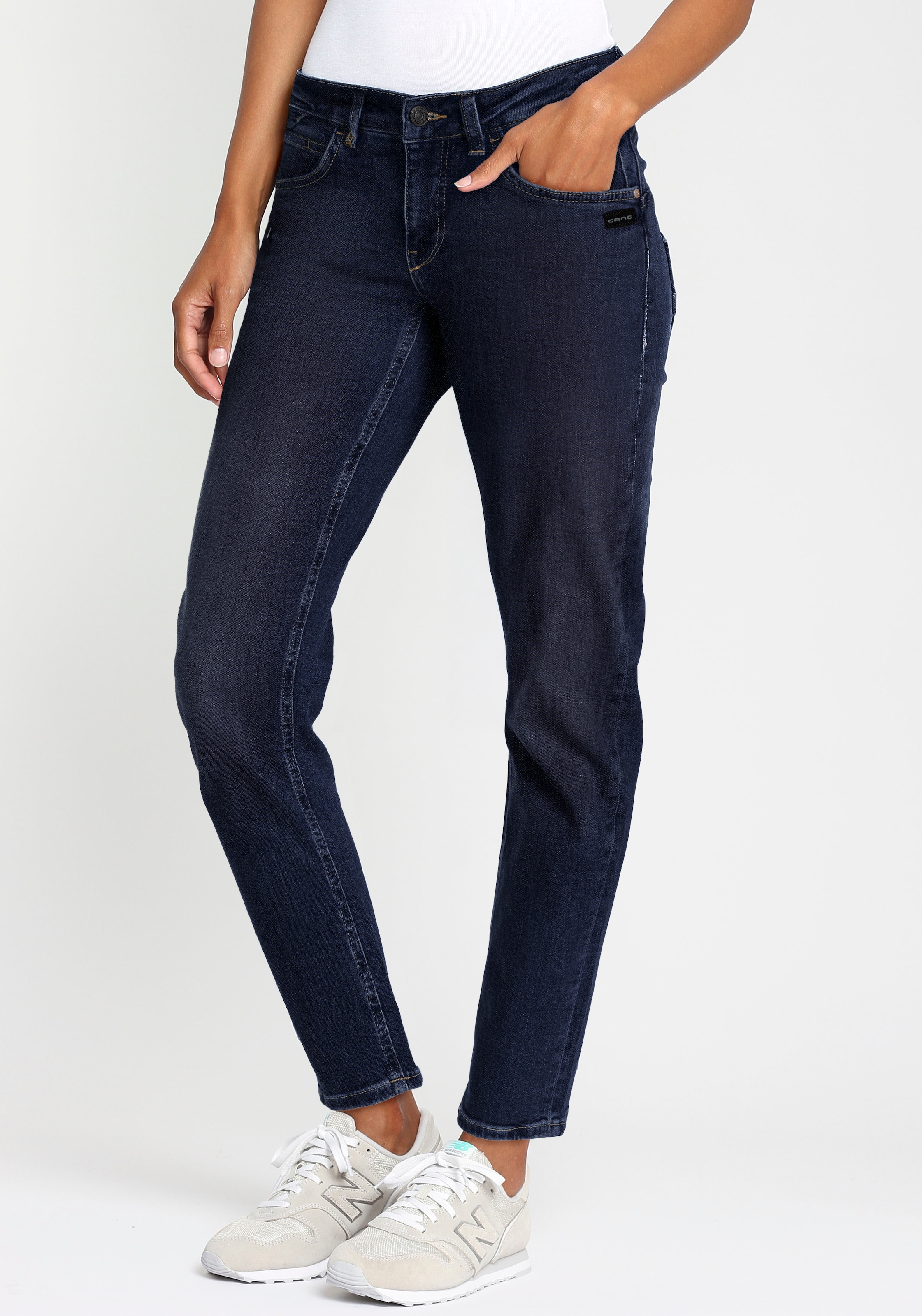GANG 5-Pocket-Jeans »94JOLINE BOYFRIEND«, in cropped Länge