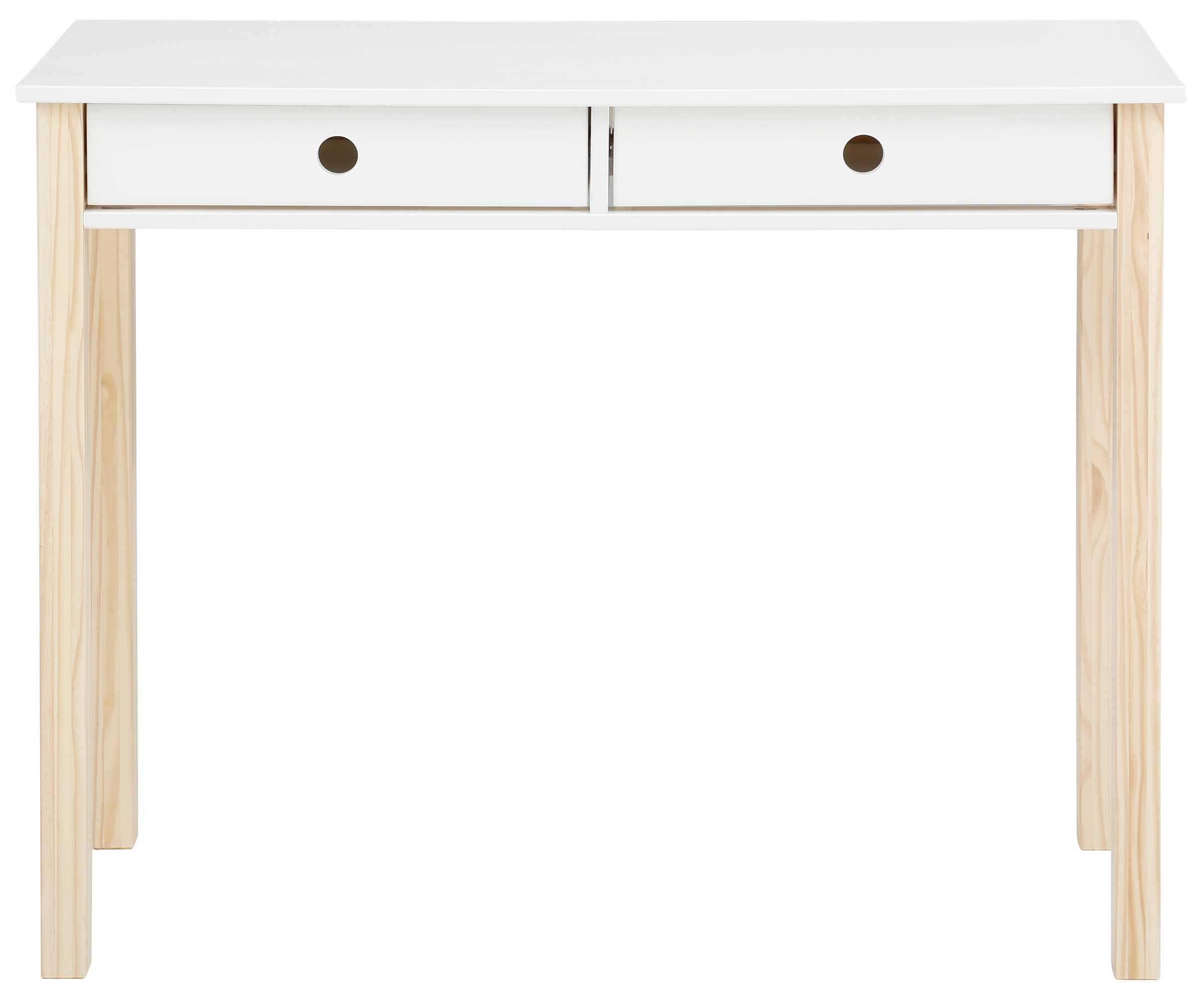 Image of Lüttenhütt Kinderschreibtisch »Meentje«, (1 St.), Jugendschreibtisch, Schreibtisch, aus schönem massivem Kiefernholz, 2 Schubladen, in verschiedenen Farbvarianten enthältlich, Höhe 80 cm bei Ackermann Versand Schweiz