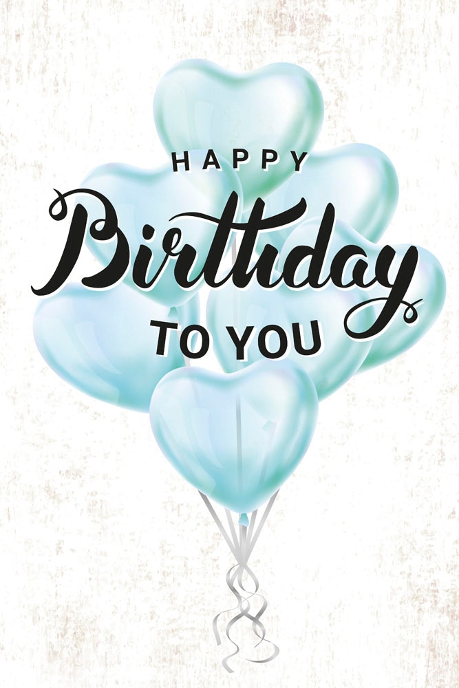 Image of queence Metallbild "Birthday" Luftballon Schriftzug Sprüche Sprüche & Texte 1 Stk. tlg. Stahlschild, Blechschild, Sprüche, Texte, Geburtstag