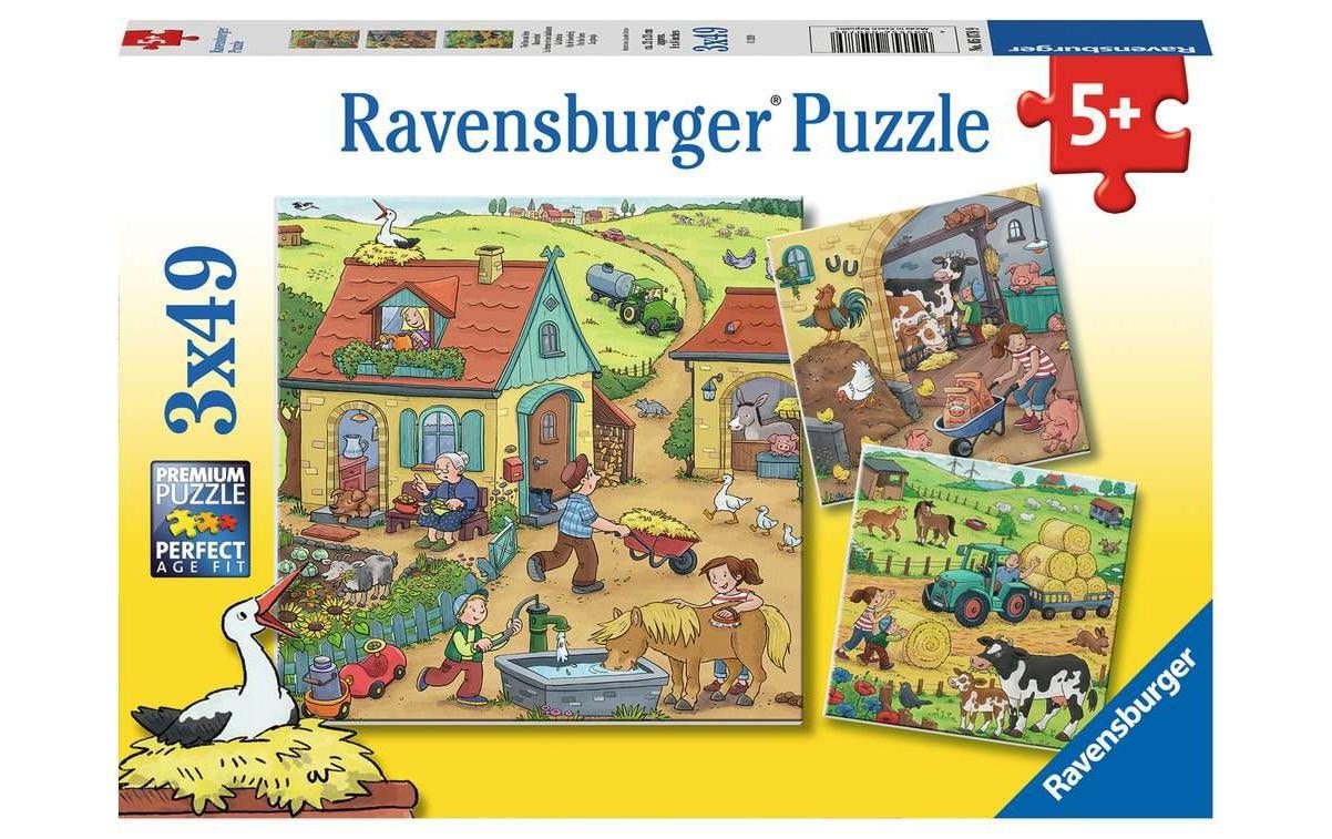 Puzzle »Viel los auf dem Bauernhof«, (147 tlg.)