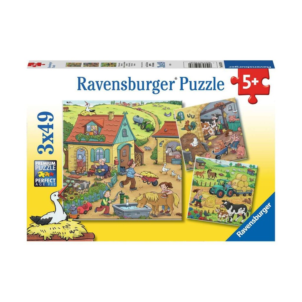 Ravensburger Puzzle »Viel los auf dem Bauernhof«, (147 tlg.)