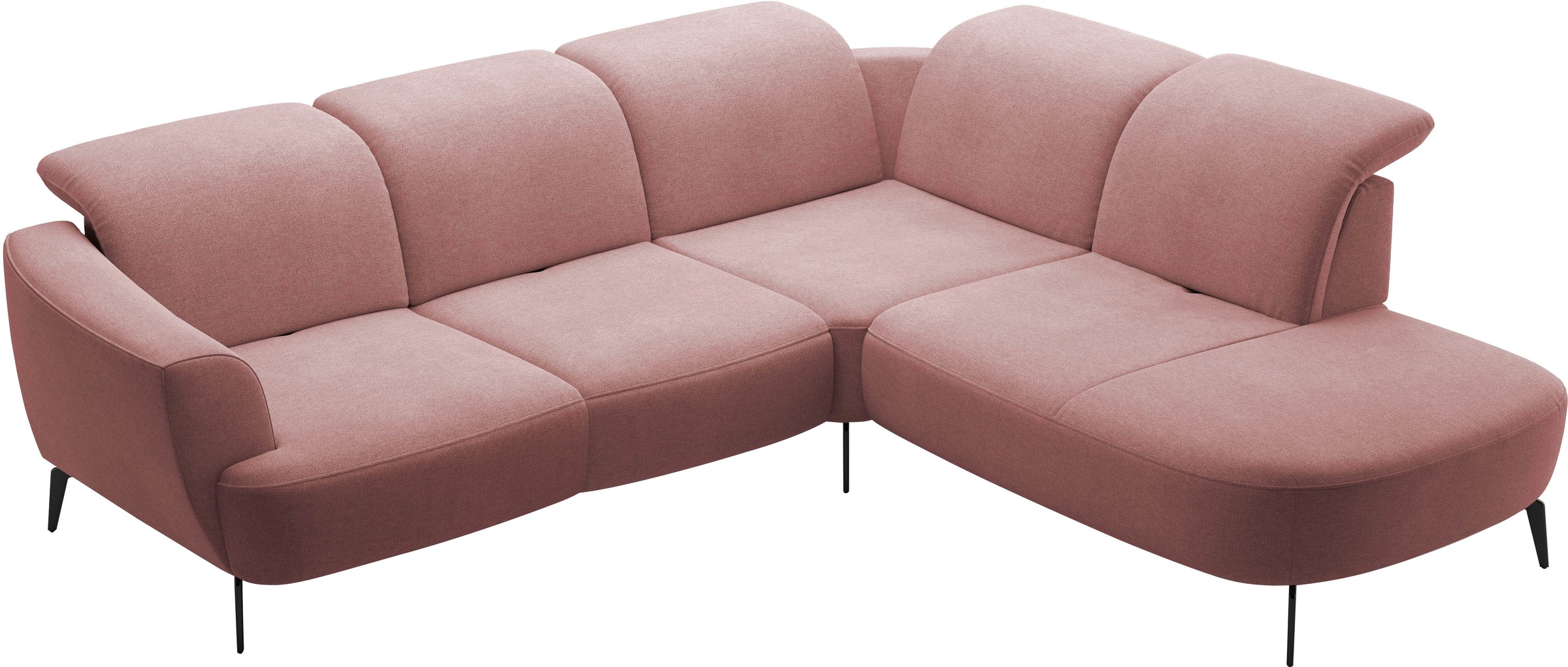 sit&more Ecksofa »Zoe«, ink.Sitztiefenverstellung, wahlweise mit Kopfteilverstellung