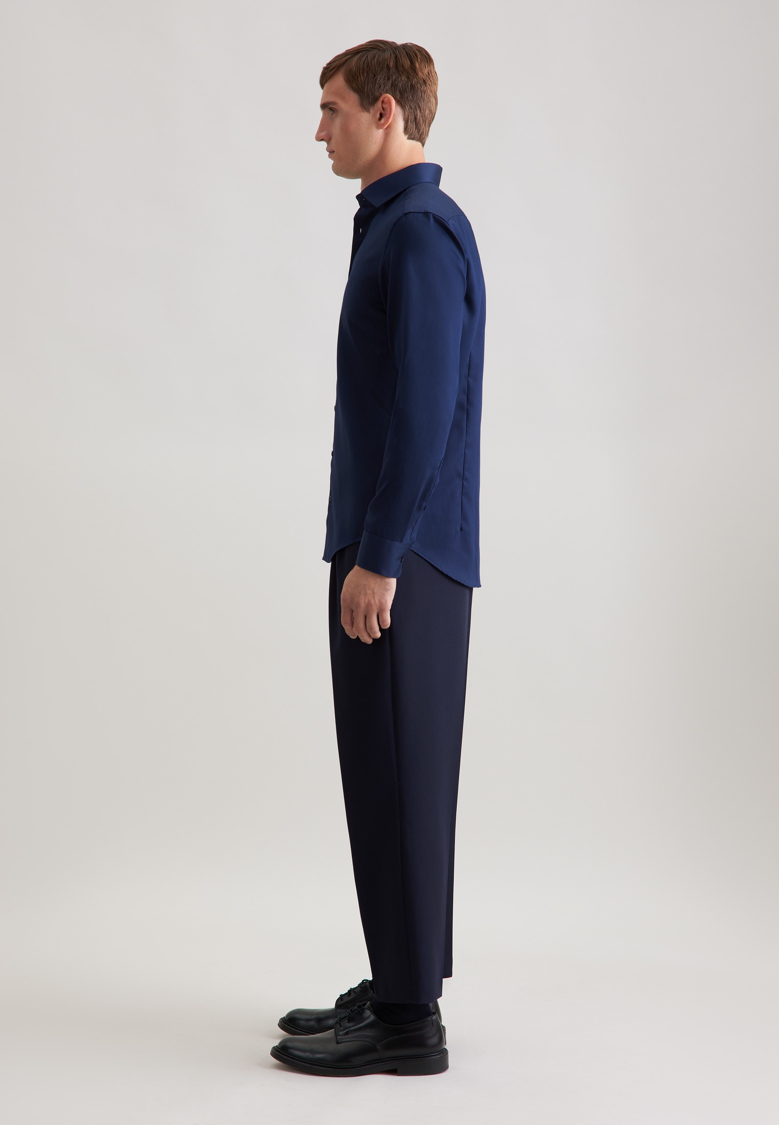 seidensticker Chemise d'affaires »Schwarze Rose« Slim 1/1 Kentkragen Uni