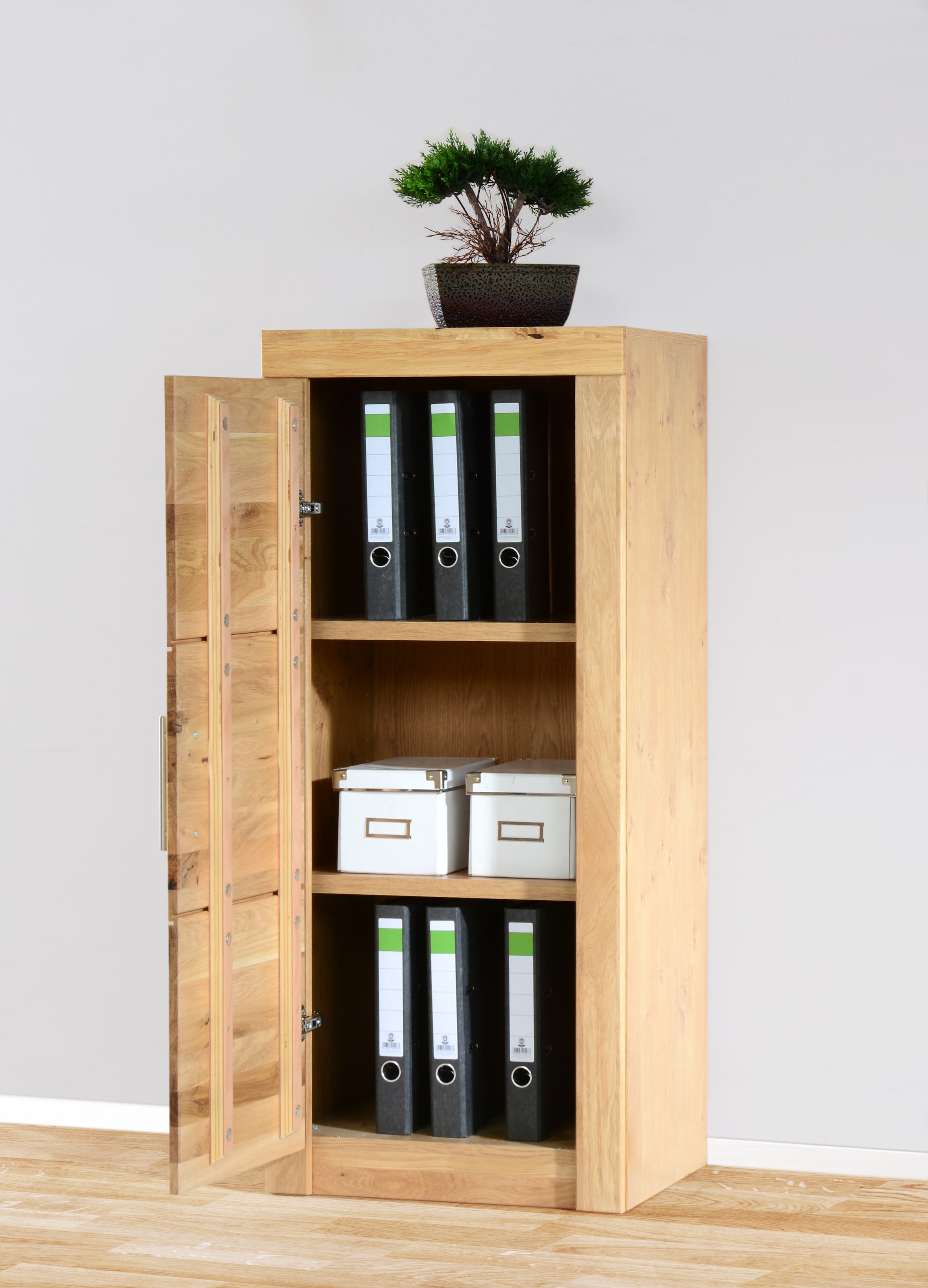 VOGL Möbelfabrik Aktenschrank »Toronto« in 2 Breite, 3 Fächer, teilmassiv, Höhe 119 cm, Made in Germany